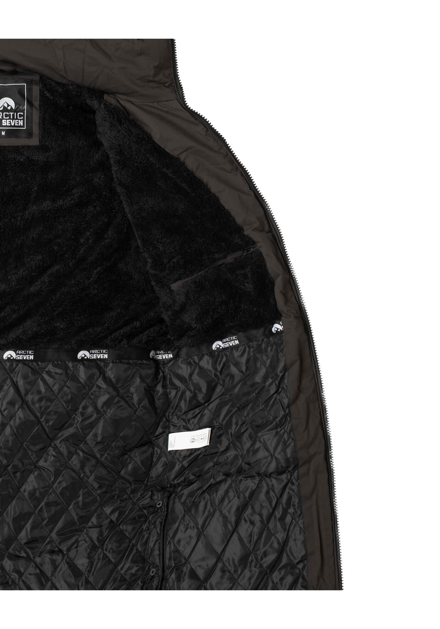 Arctic Seven Winterjacke »ASNorwiig«, mit warmem Teddyfell und abnehmbarer Kapuze