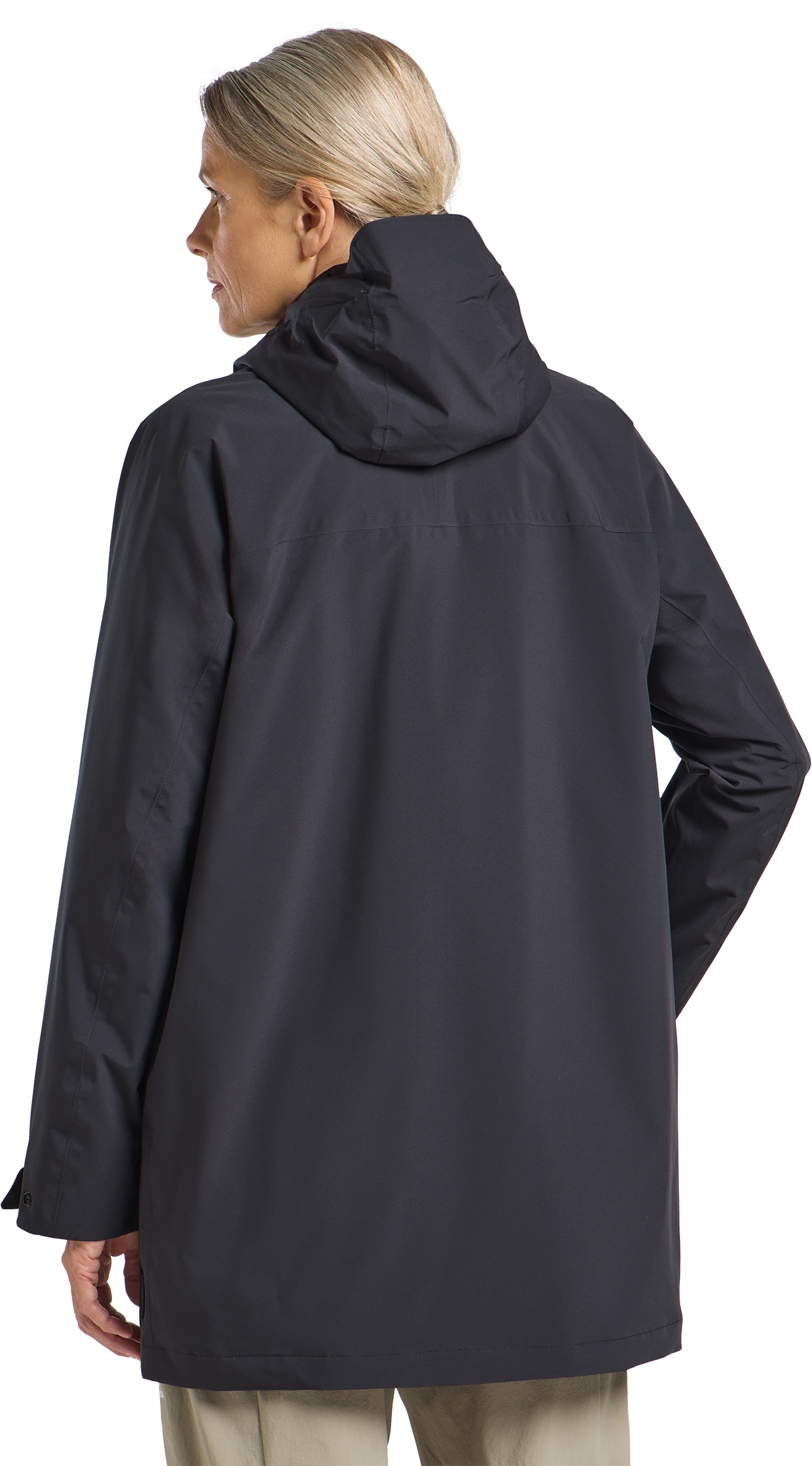 Jack Wolfskin Funktionsjacke »MAINKAI LONG JKT W«, mit Kapuze