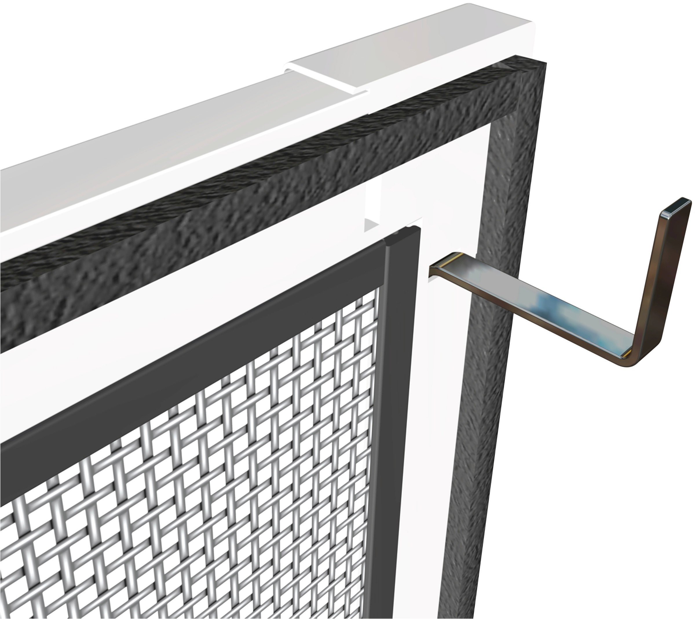 Windhager Insektenschutz-Fensterrahmen »Basic«, BxH: 100x120 cm, kürzbar