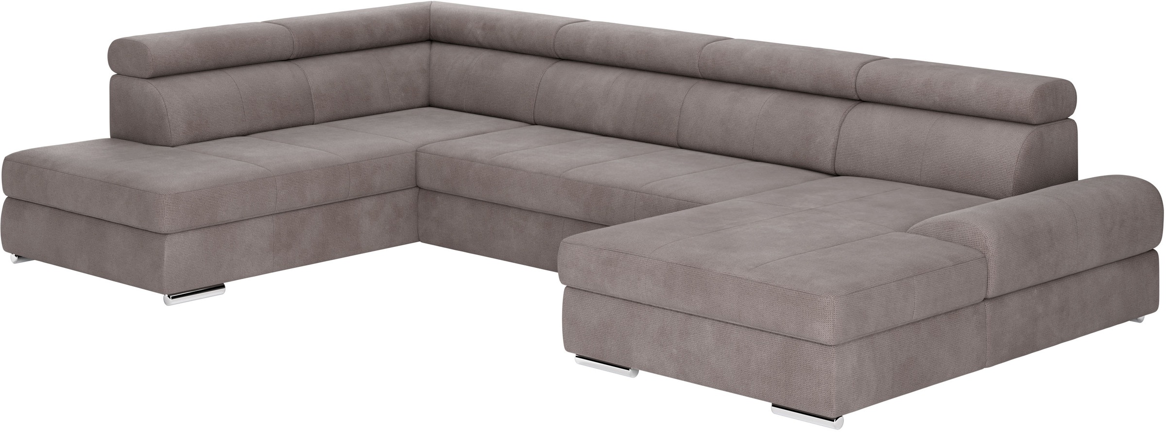 Thumbnail - sit&more Wohnlandschaft "U-Form" mit verstellbaren Kopfteilen, wahlweise mit Bettfunktion