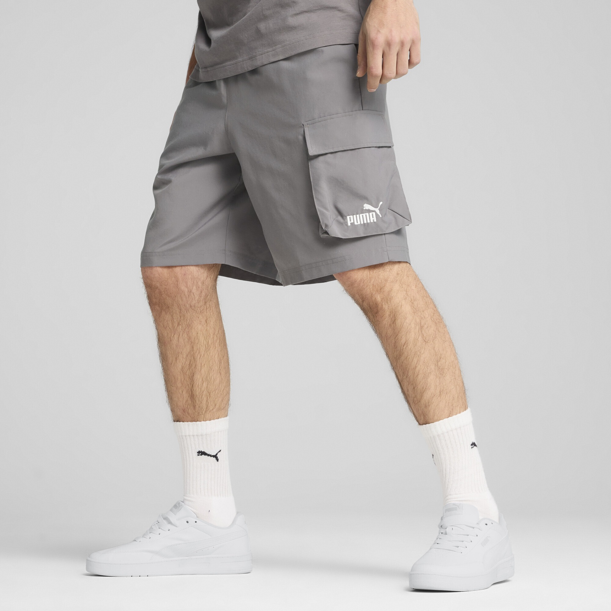 PUMA Shorts »Essentials No.1 Logo 9" Gewebte Cargoshorts Herren«