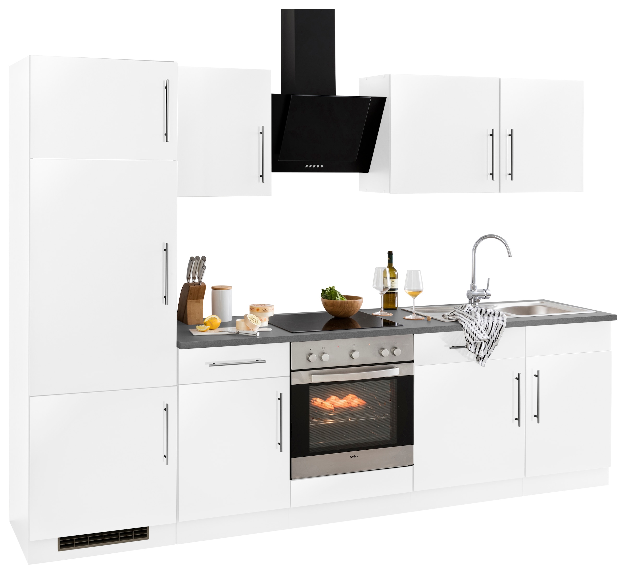 wiho Küchen Küchenzeile "Cali, TOPSELLER" ohne E-Geräte, Breite 280 cm günstig online kaufen