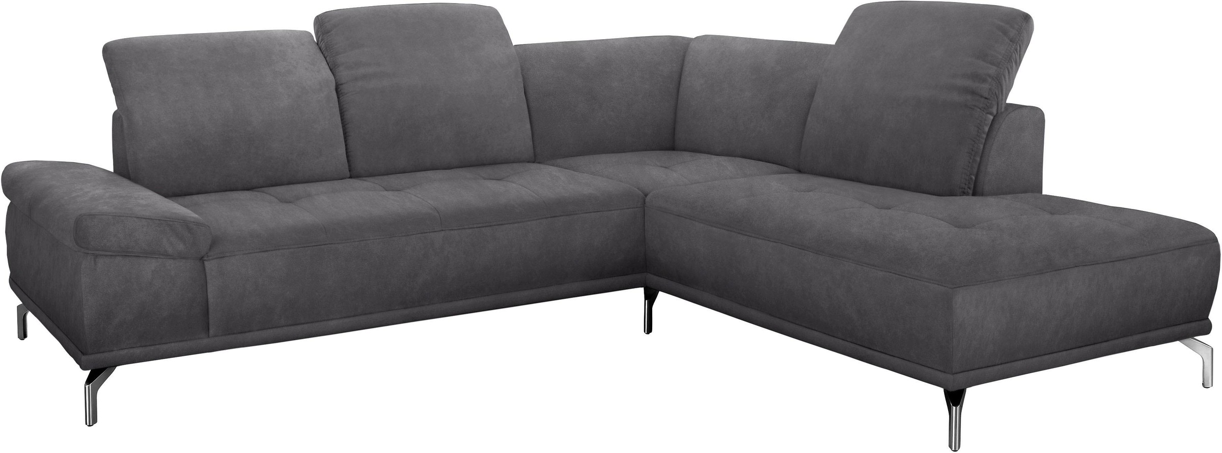 Home affaire Ecksofa "Caluna" Inkl.Sitztiefenverstellung, wahlweise mit Kop günstig online kaufen