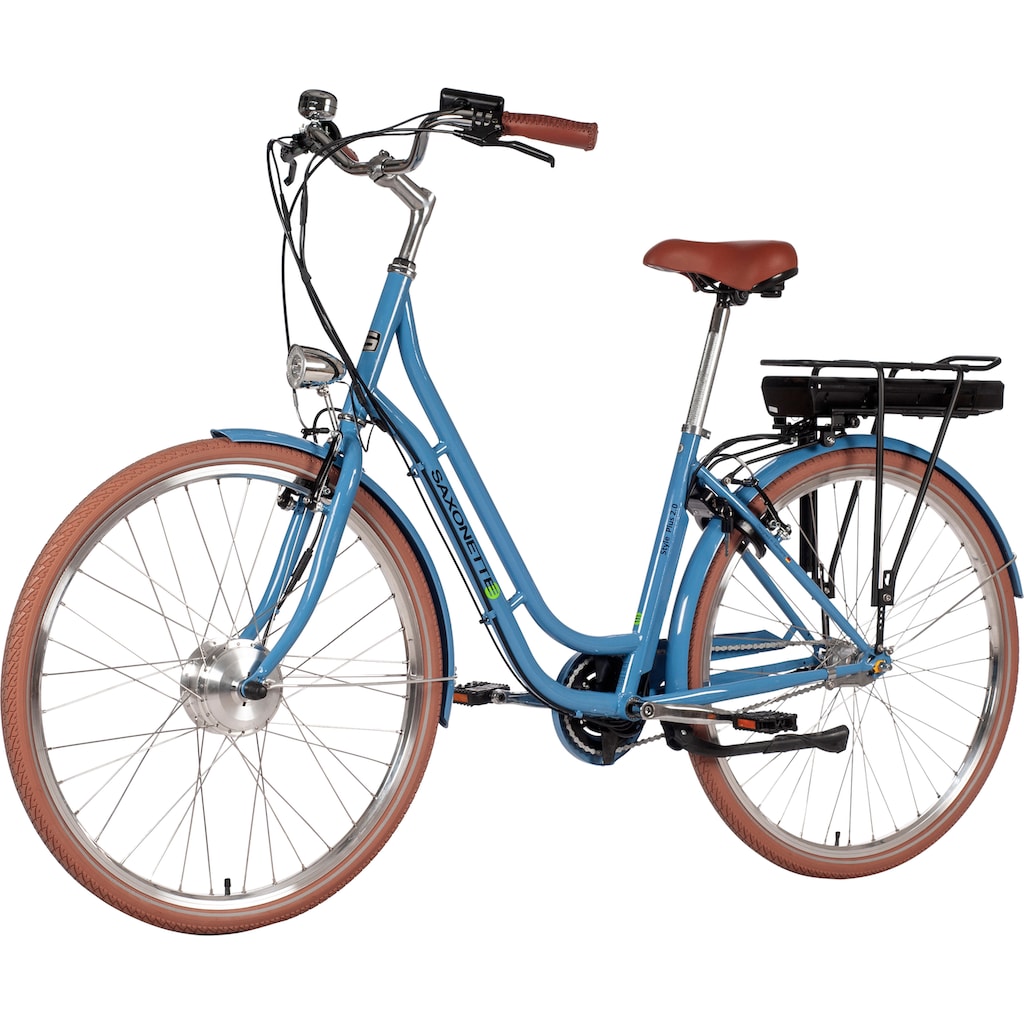 SAXONETTE E-Bike »Style Plus 2.0«, 3 Gang, Frontmotor 250 W, (mit Akku-Ladegerät)