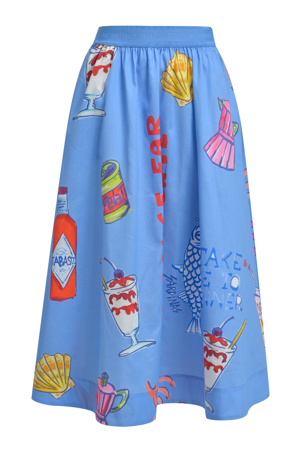 Milano Italy Sommerrock mit Taschen