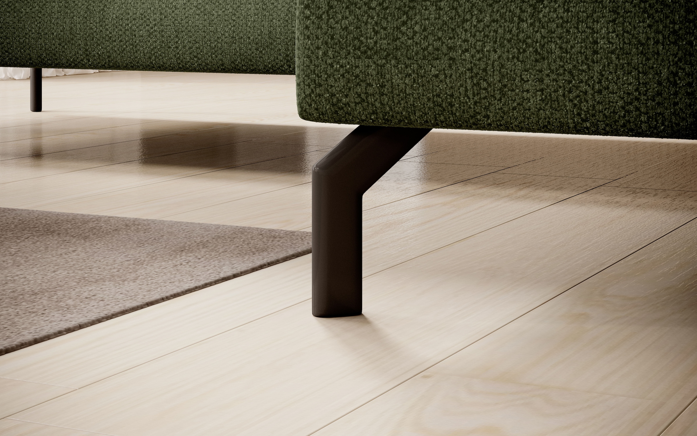 INOSIGN Ecksofa »Cross, mit softem Sitz, L-Form, wendbare Zierkissen, Breite 284 cm«, Couch mit vielen Kissen, stylische Kreuznaht, elegante Metallfüße