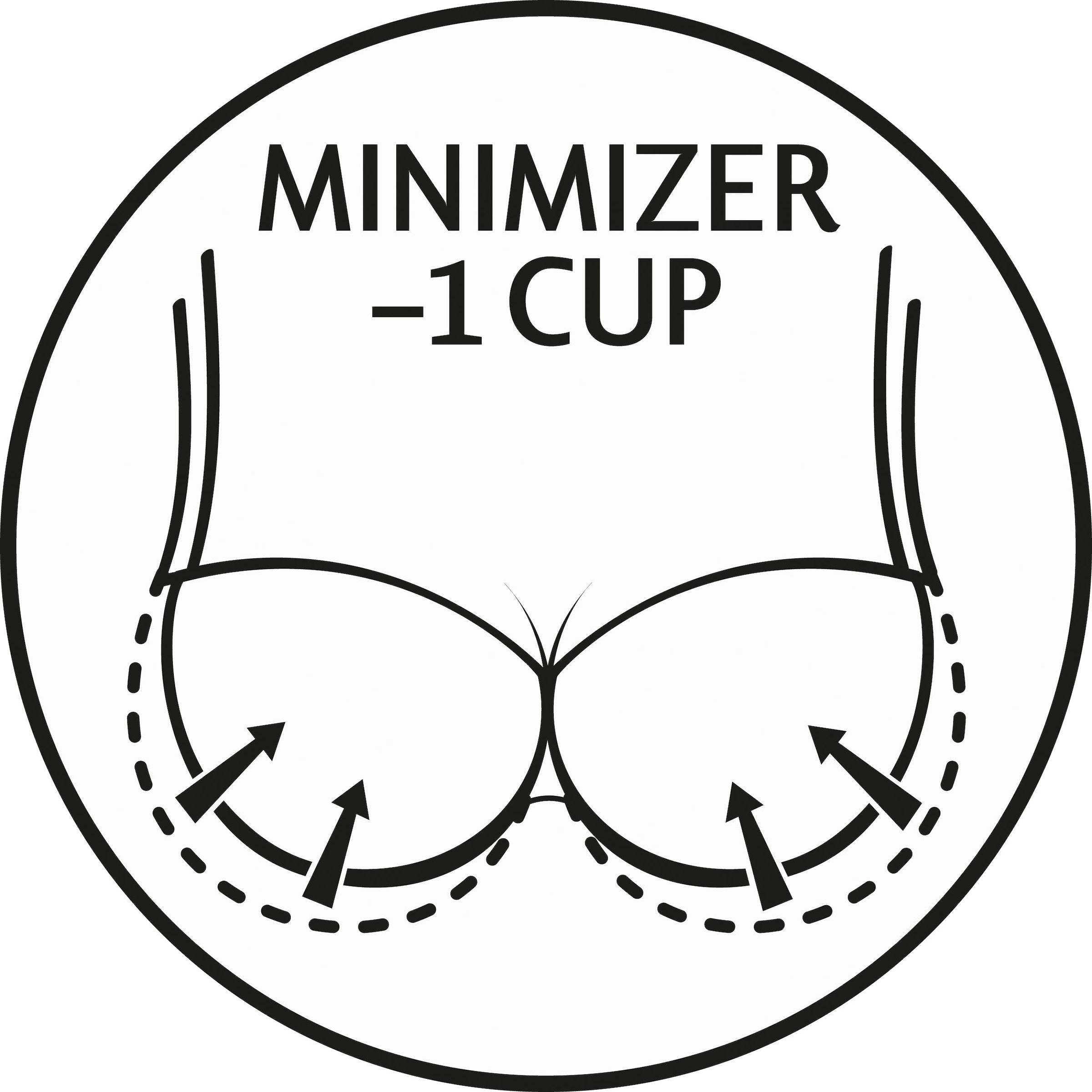 Triumph Minimizer-BH »Amourette 300 W01«, Cup C-G, reduziert optisch um eine Cup-Größe, Satin-Rose am Steg