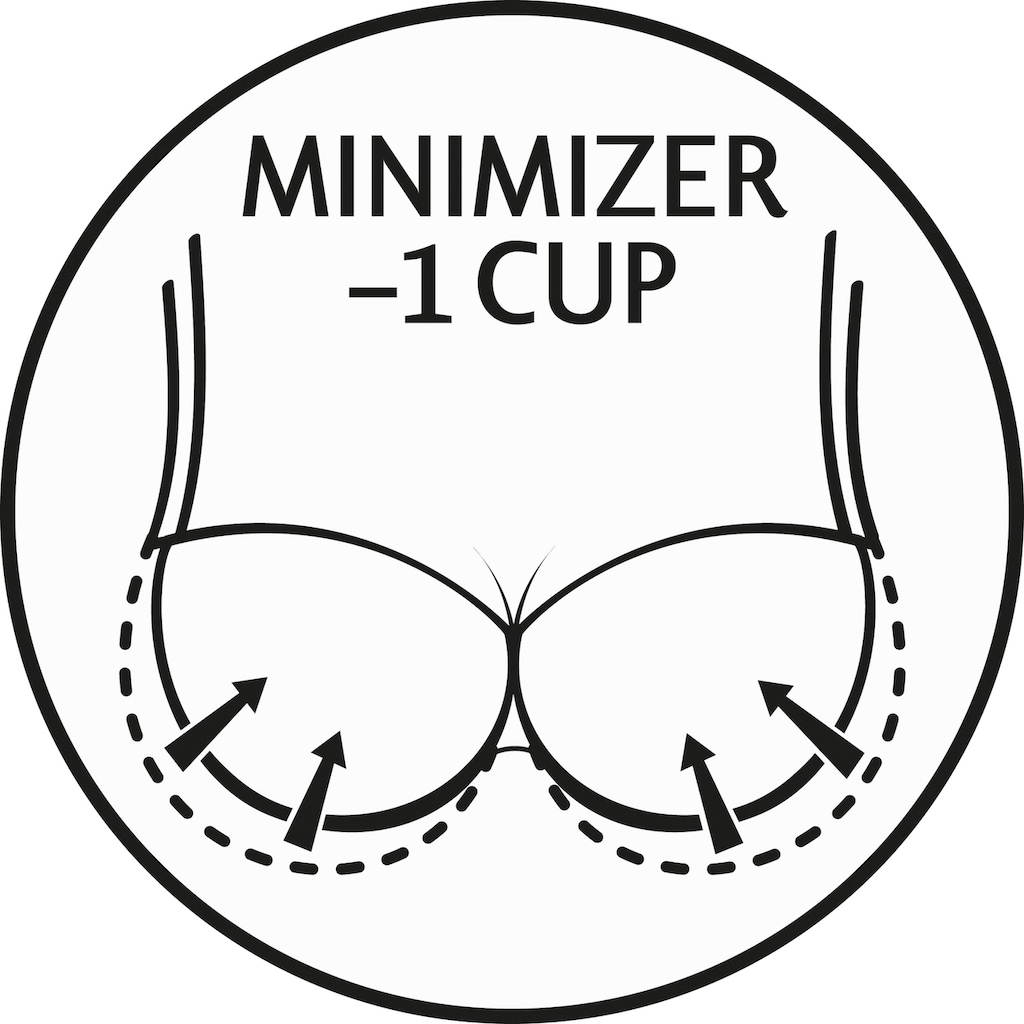 Triumph Minimizer-BH »Airy Sensation W01«, Ungepolsterte Cups mit zarter Spitze mit grafischem Muster bezogen