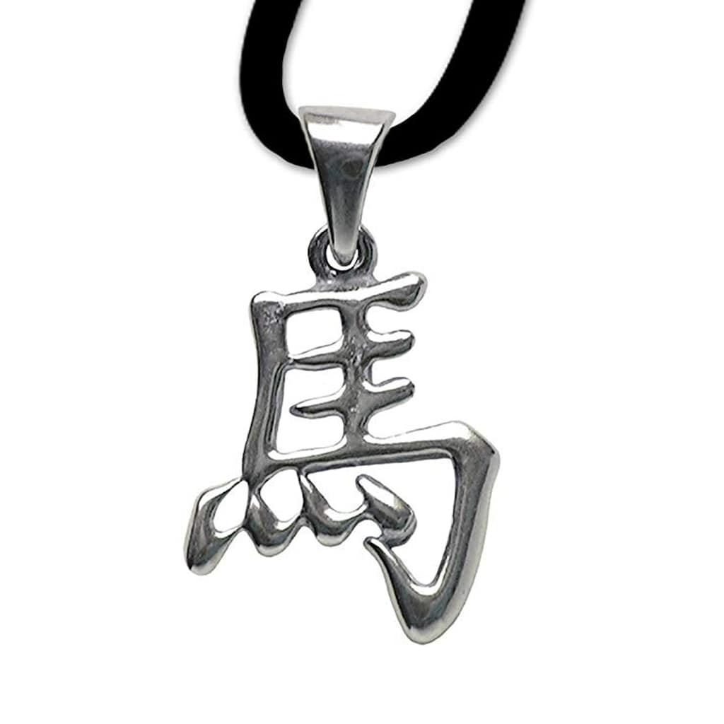 Adelia´s Amulett »Anhänger Chinesische Sternzeichen Talisman« Pferd Bezeichnung: Mu Prinzip: Yang Element: Feuer