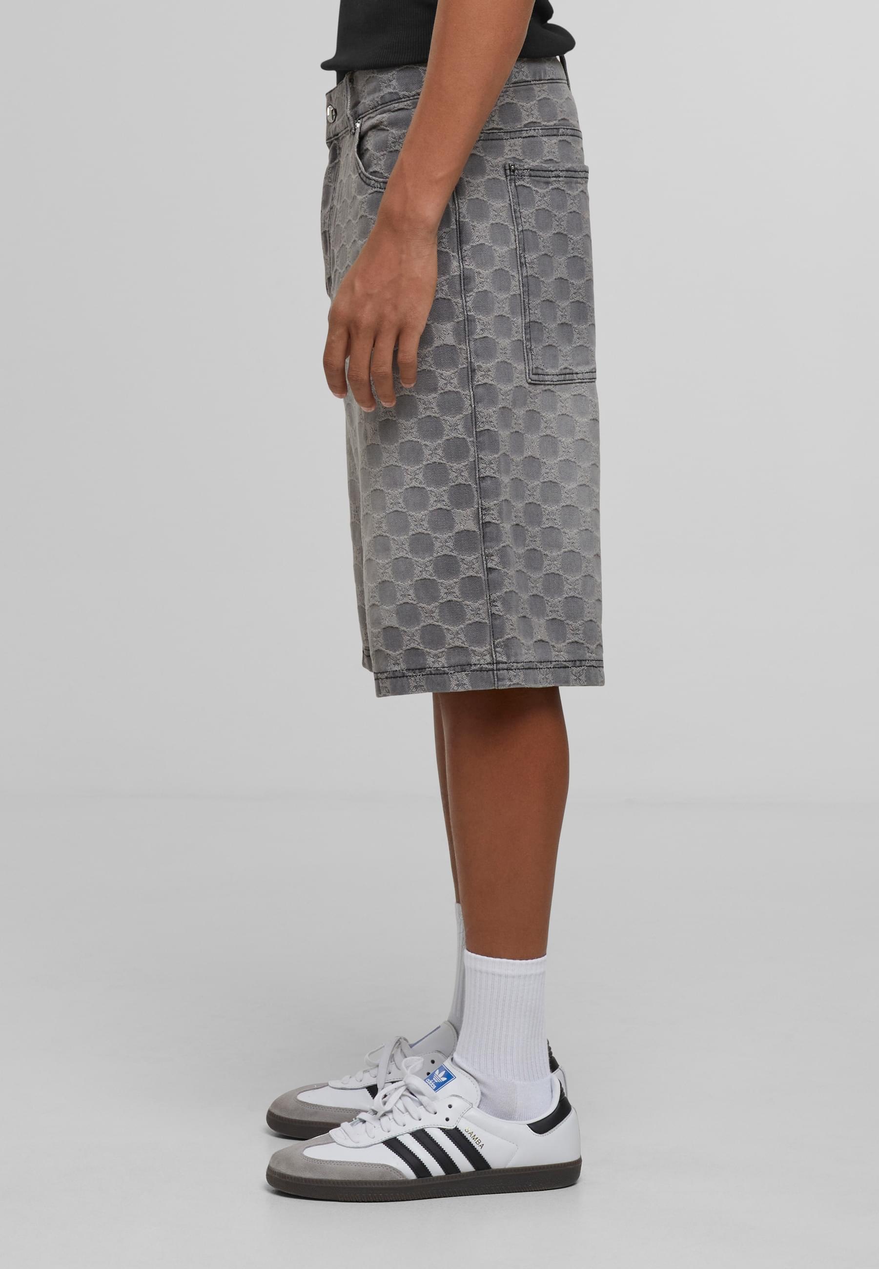 PEQUS Cargoshorts »PEQUS PEQUS Aether Monogram Denim Jorts«, (1 tlg.)