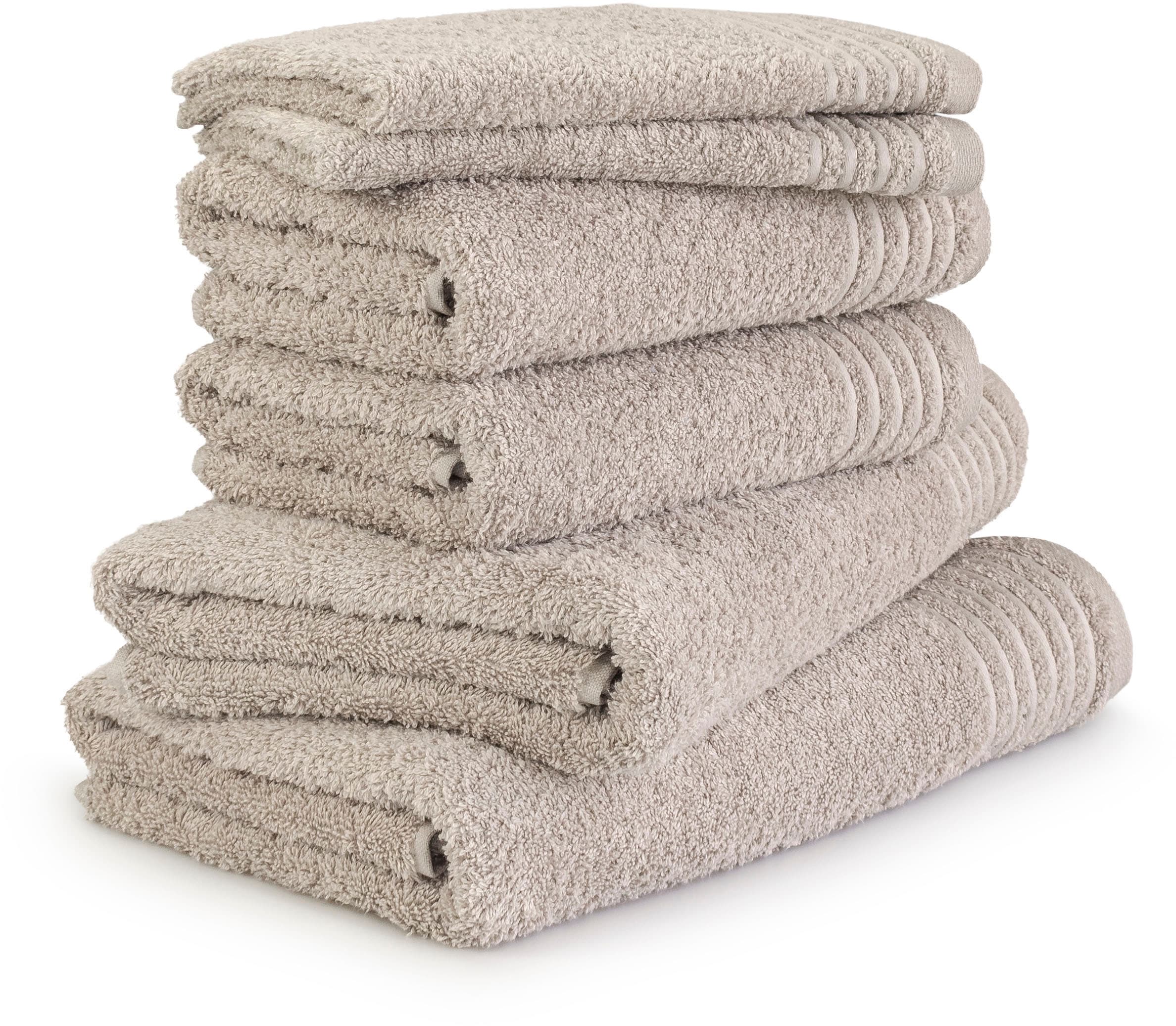 Möve Handtuch Set "New Classic" Set 6 Stk. Walkfrottier 2x Gäste-, 2x Hand- günstig online kaufen