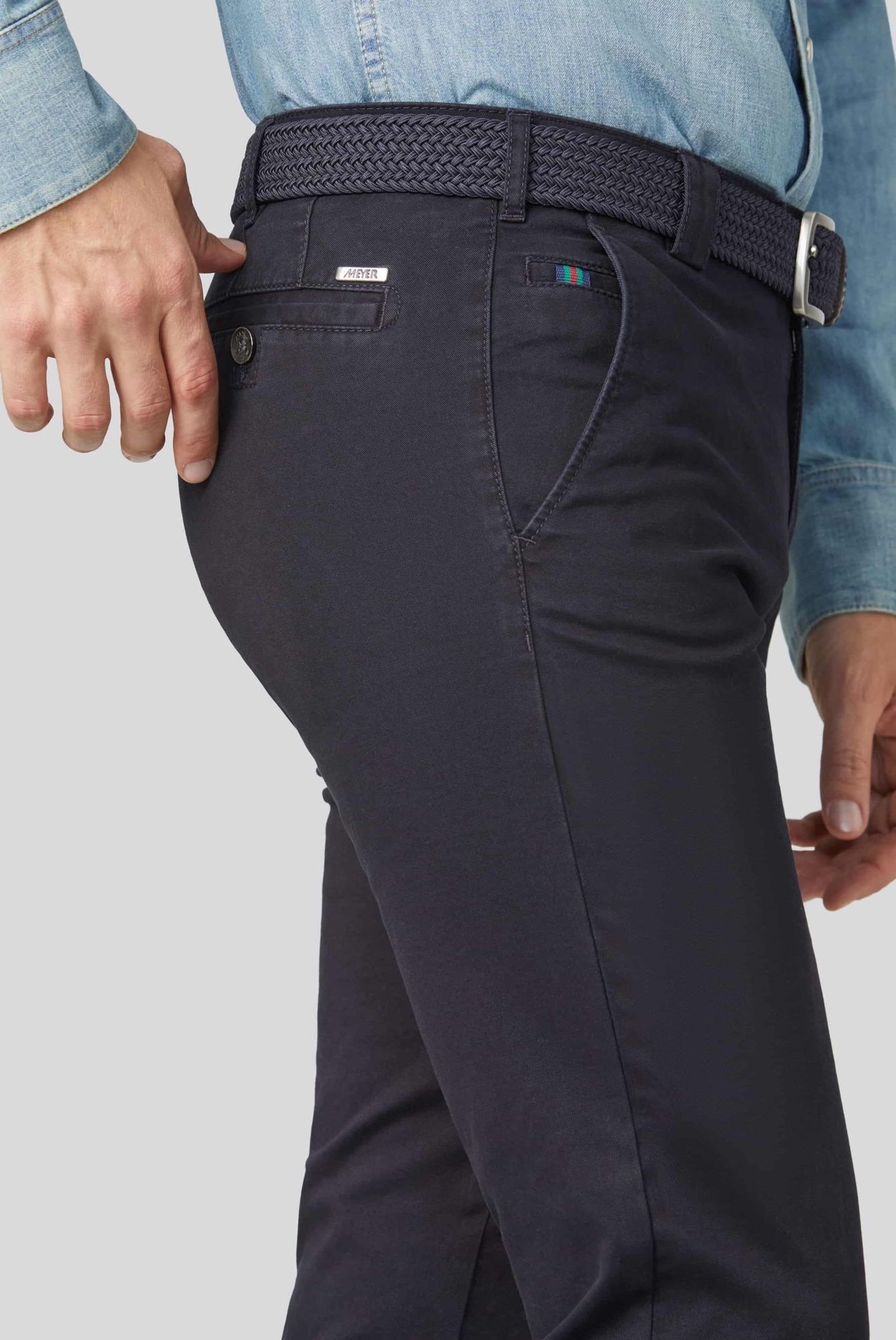 MEYER Roma Men Chino Blue 275 3
