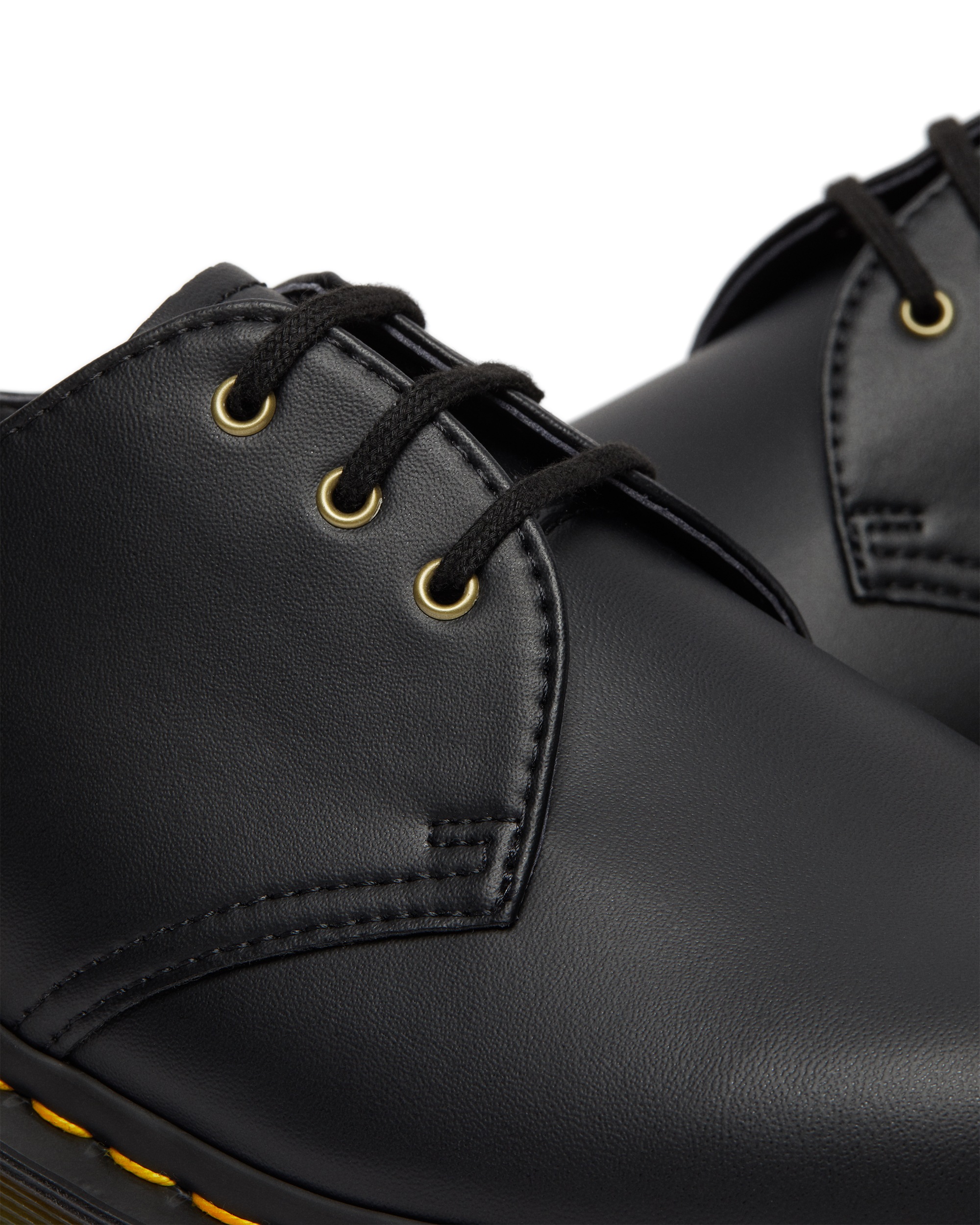 DR. MARTENS Schnürschuh »1461 Vegan«  , Blockabsatz, Herren Halbschuh mit typisch gelber Kontrastnaht