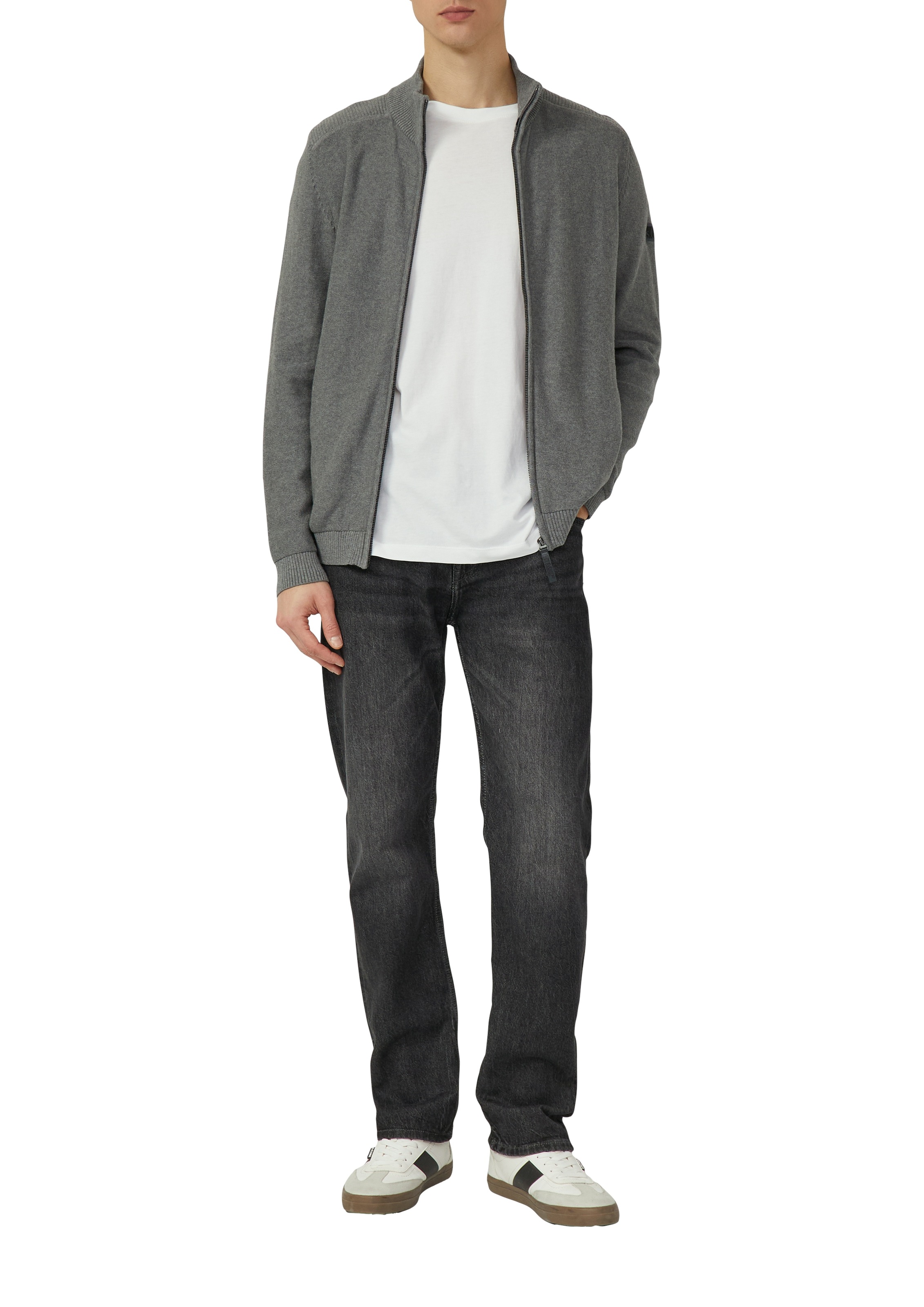 s.Oliver Strickjacke mit Stehkragen, Regular Fit