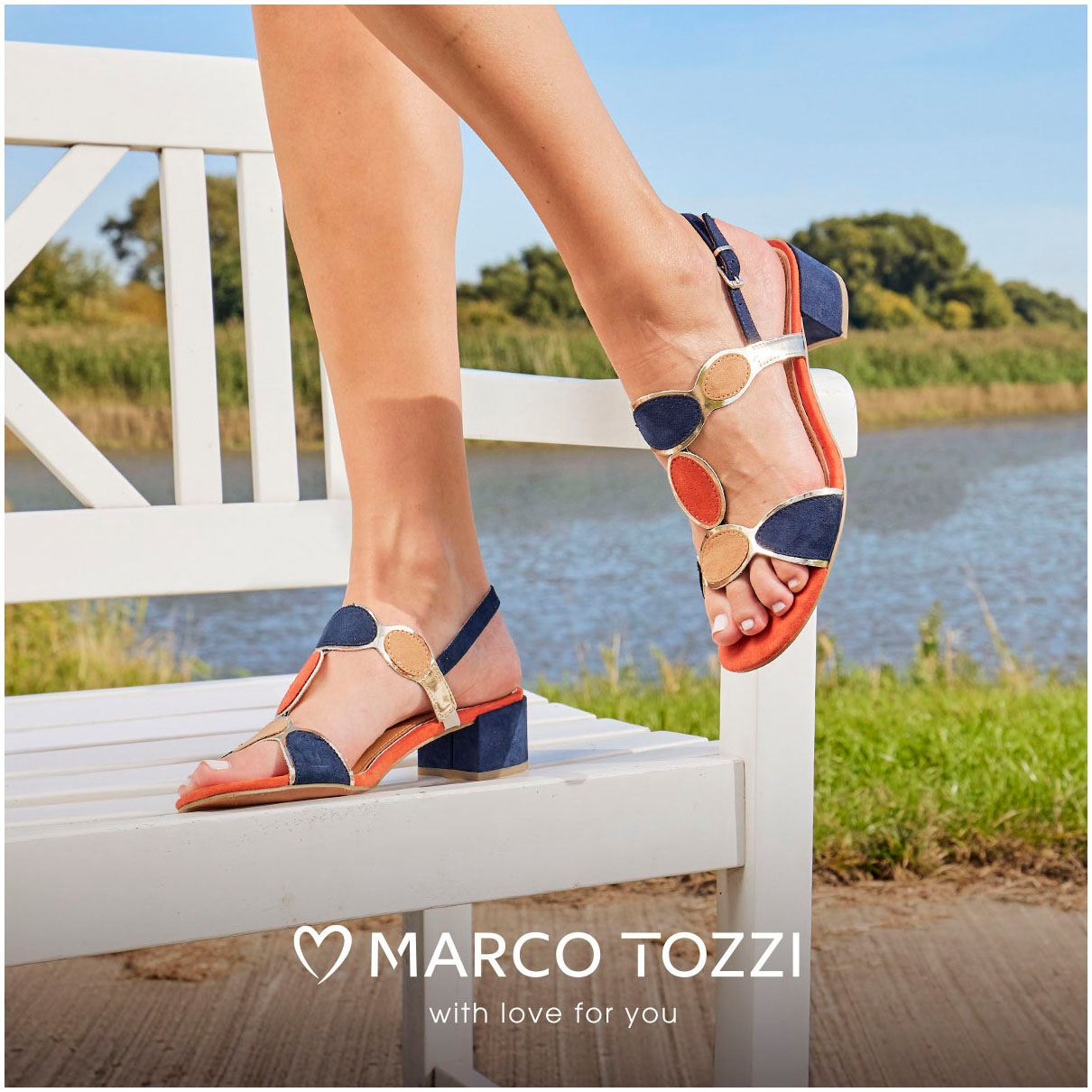 MARCO TOZZI Sandalette, Blockabsatz, Sommerschuh, Riemchensandale mit verst günstig online kaufen