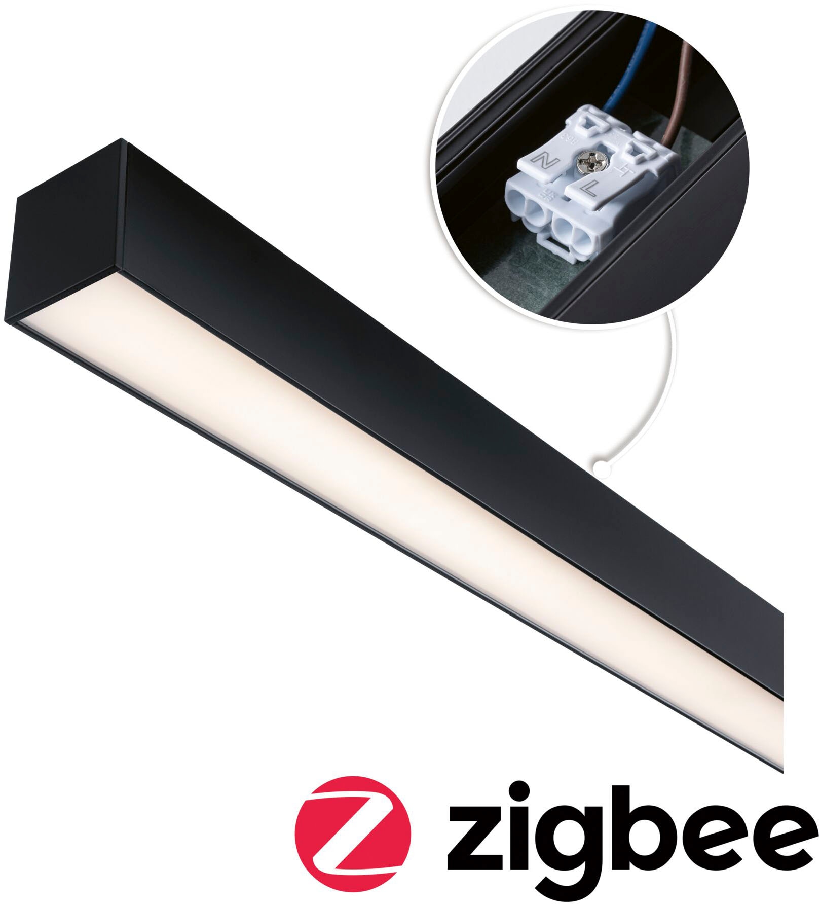 Paulmann Schienensystem-Leuchten »Linion Einspeisung Zigbee 3.0 Power Channel 1m«, Smart Home