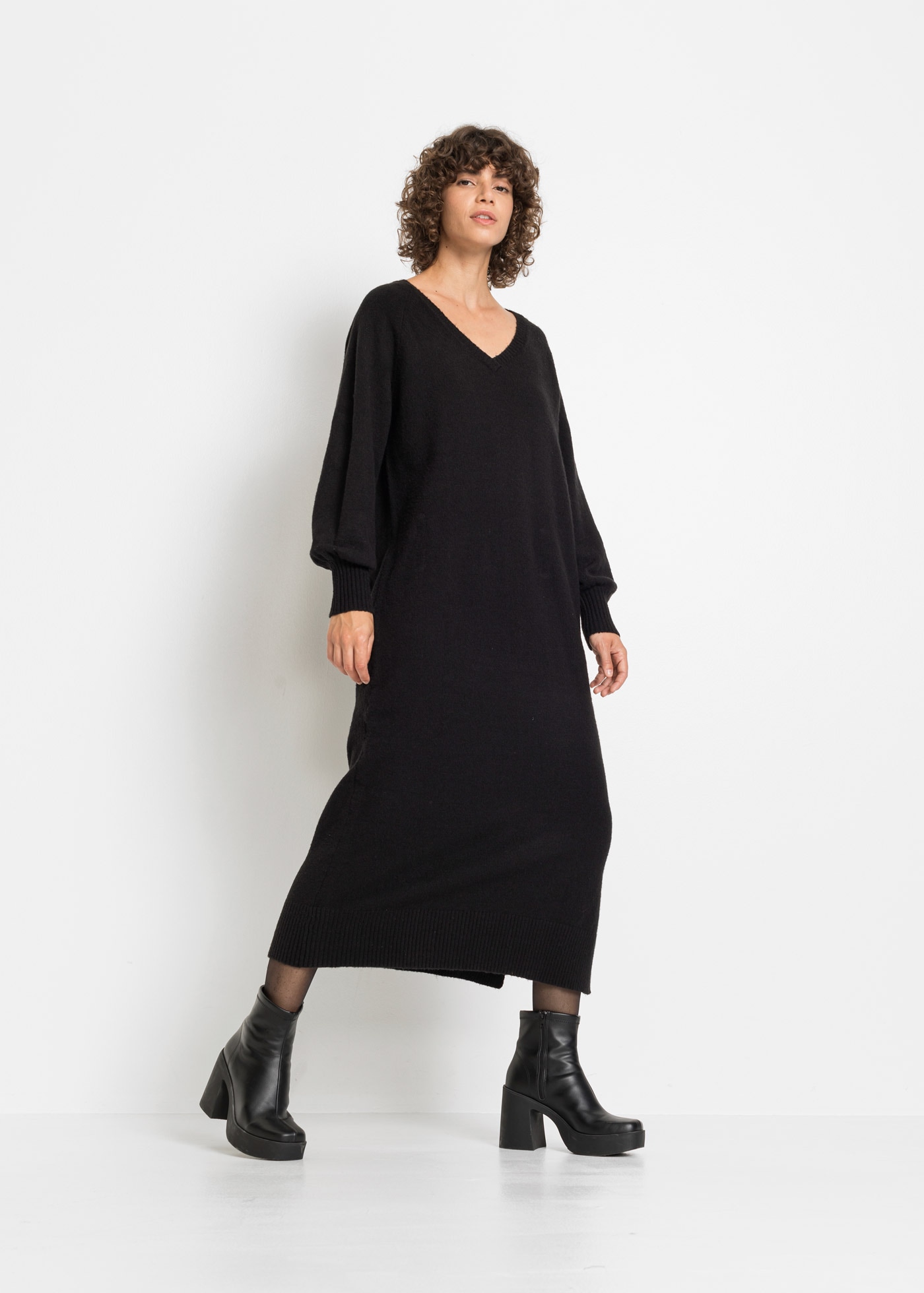 bonprix Strickkleid "Oversized Strickkleid in Midilänge" Oversized Strickkl günstig online kaufen