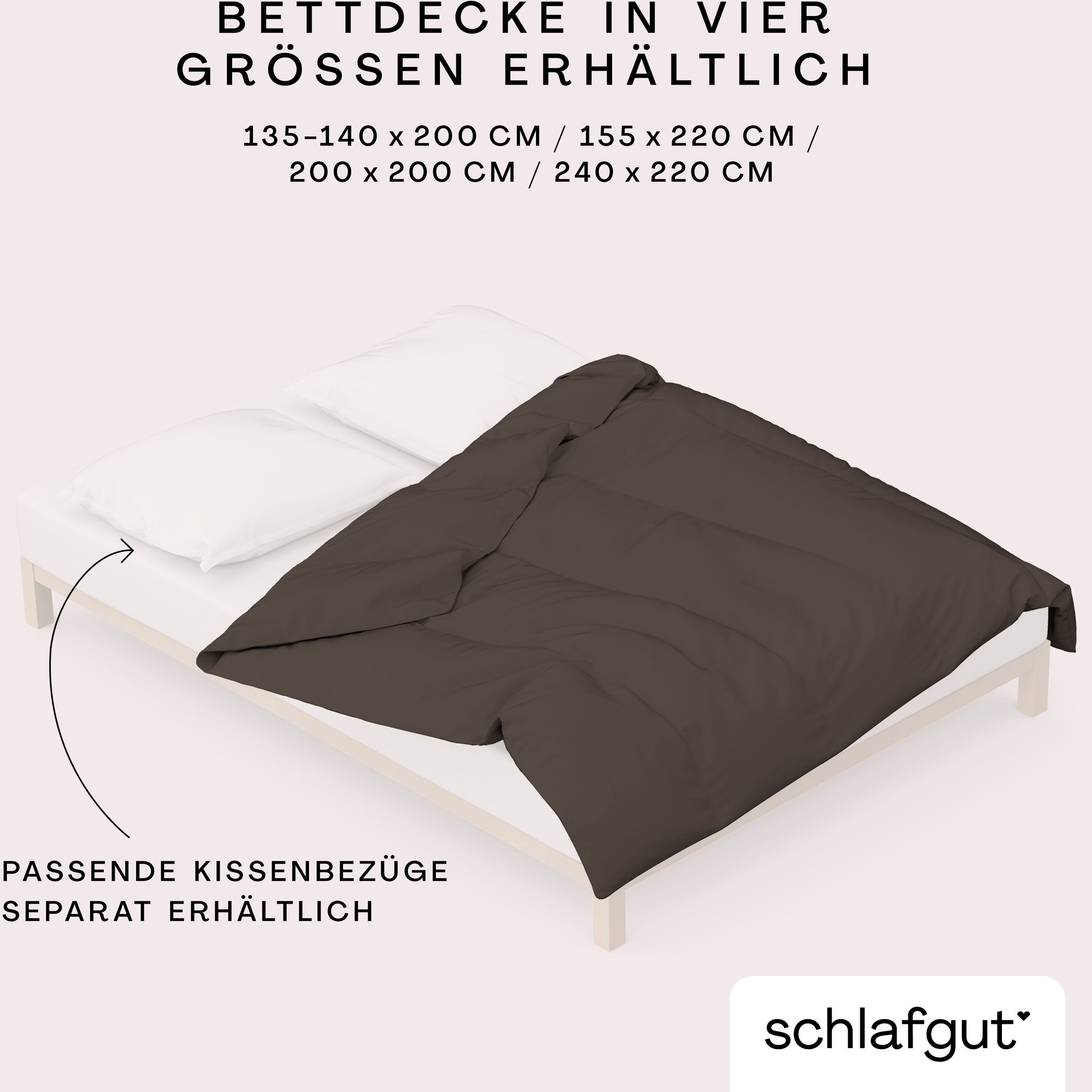 Schlafgut Bettbezug »Knitted Jersey uni, aus Bio-Baumwolle mit Elasthan, Reißverschluss«, (1 St.), bügelfrei, Mix & Match Bettwäsche: passender Kissenbezug erhältlich