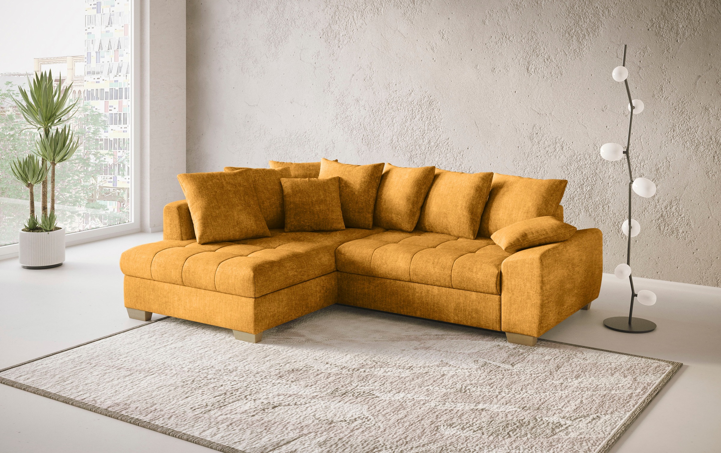 Mr. Couch Ecksofa "Nikita II, L-Form", Wahlweise mit Bettfunktion, Bettkast günstig online kaufen