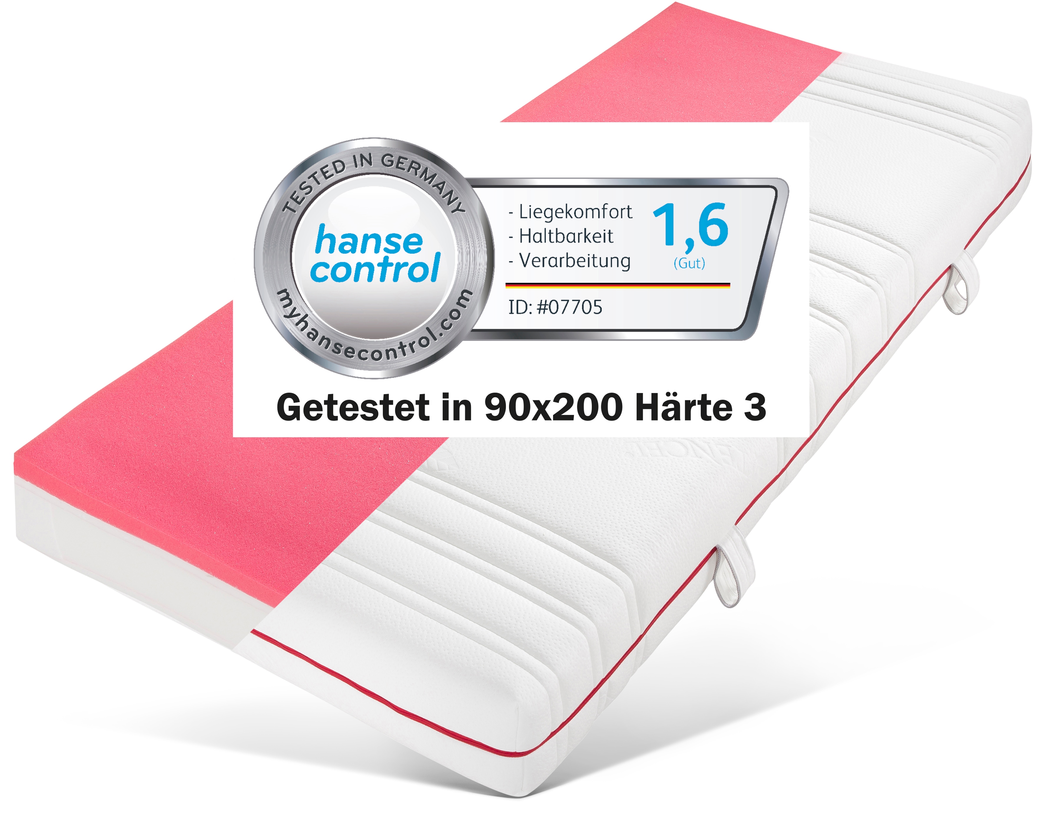 BeSports Taschenfederkernmatratze Active Flex, 22 cm cm hoch, 480 Federn, (1 St.), bewertet mit Testnote 1,6 ( GUT )* vom deutschen Prüfinstitut Hansecontrol