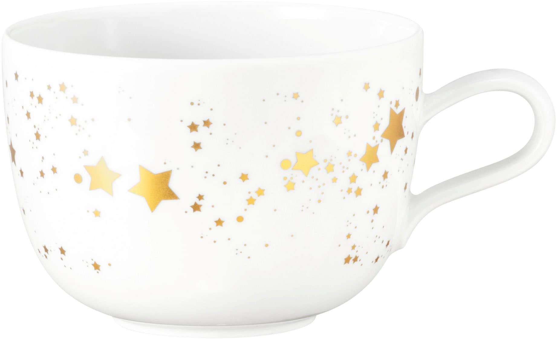 Seltmann Weiden Tasse "Liberty - Golden Stars", (1 tlg.), Milchkaffeeoberta günstig online kaufen