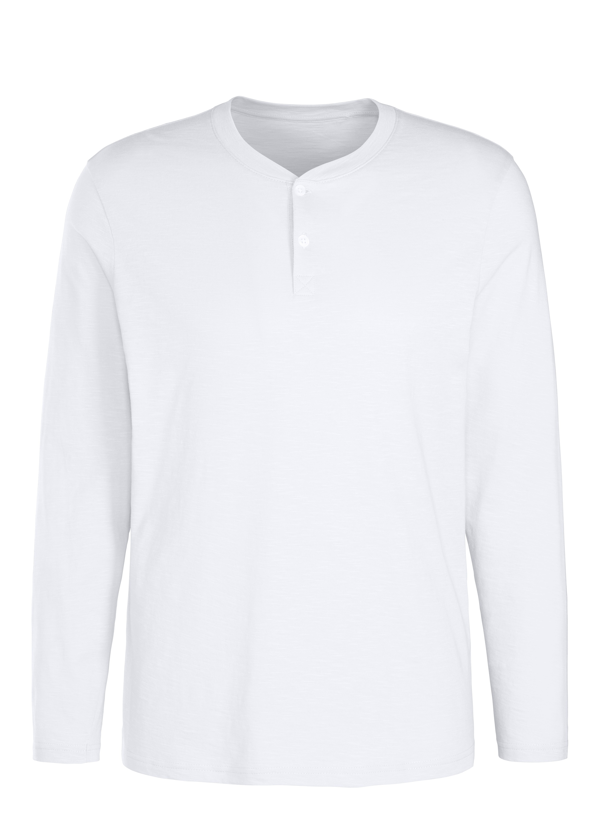 H.I.S Langarmshirt "- Henleyshirt langarm", Langarm, Shirt mit Knopfleiste günstig online kaufen