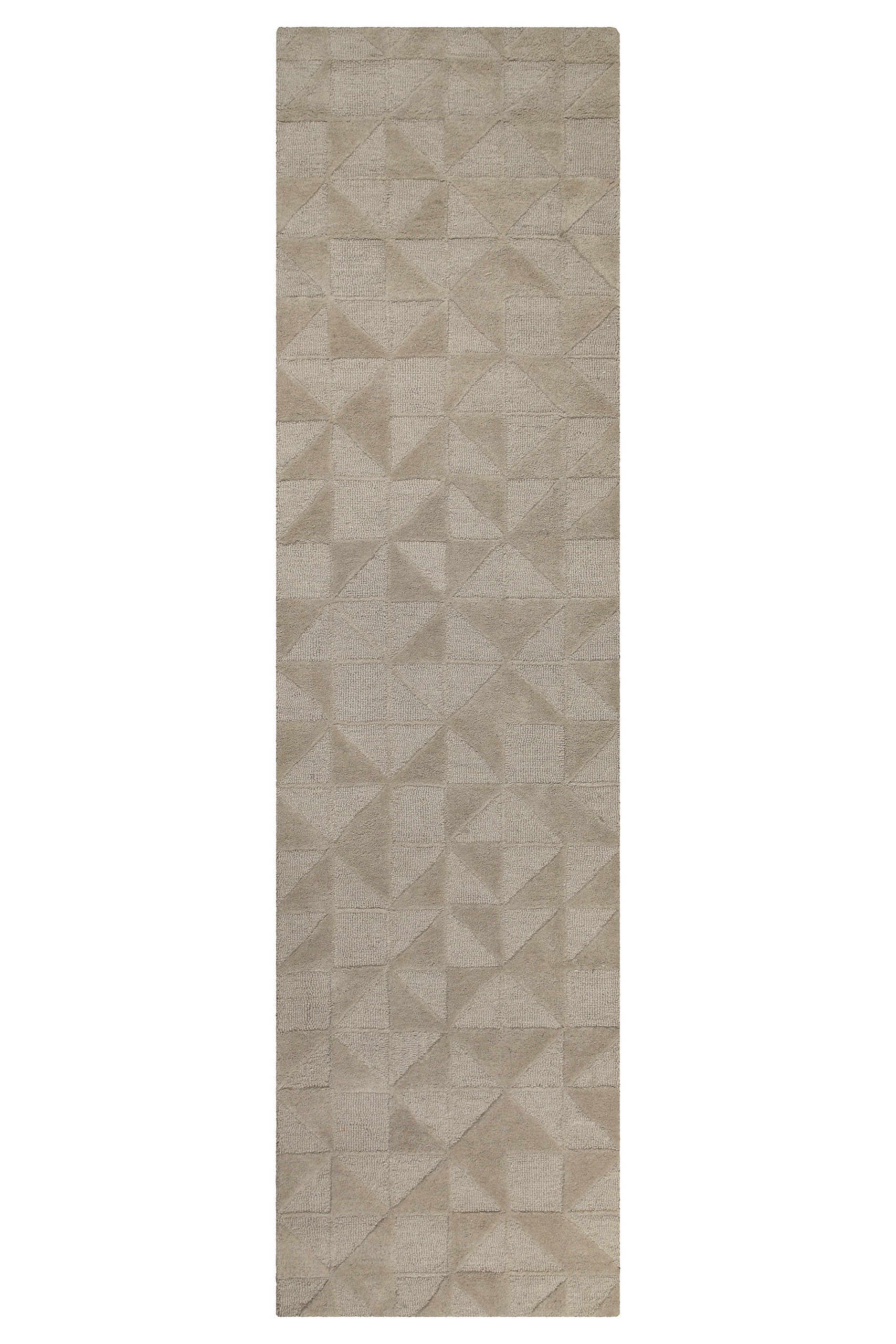 Wecon home Wollteppich »Hamptons THIRTYSEVEN«, rechteckig, 15 mm Höhe, Läufer, Schurwolle, Kurzflor, Wohnzimmer, elegant, geometrisch