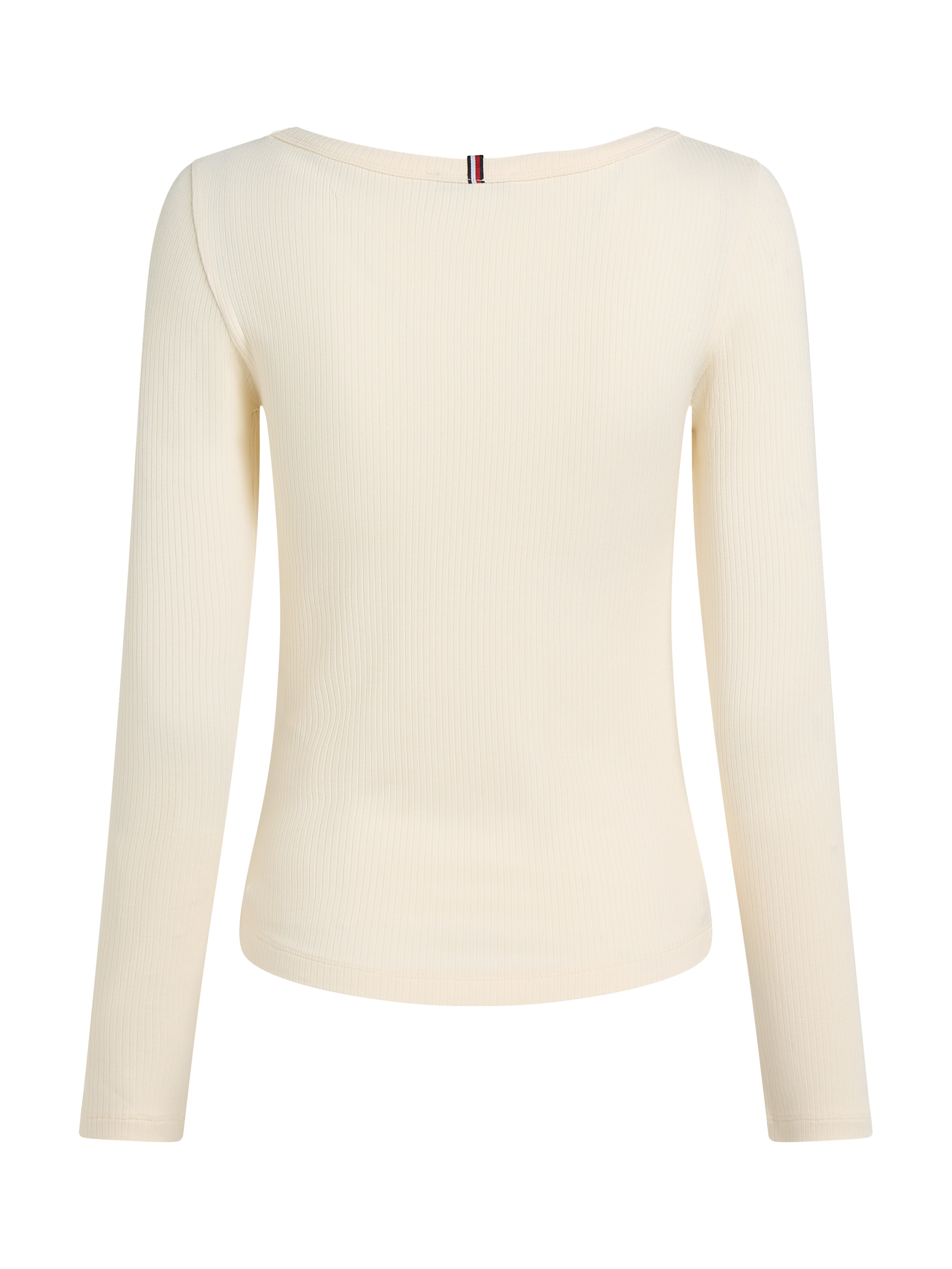 Tommy Hilfiger Langarmshirt »SLIM 5X2 RIB O-NK LS«, mit Struktur