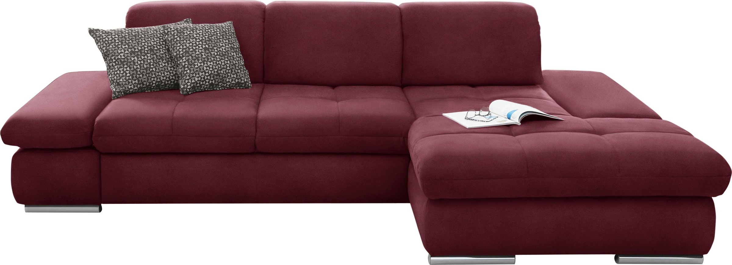 set one by Musterring Ecksofa "SO4100 V" mit verstellbaren Kopfteilen, wahl günstig online kaufen