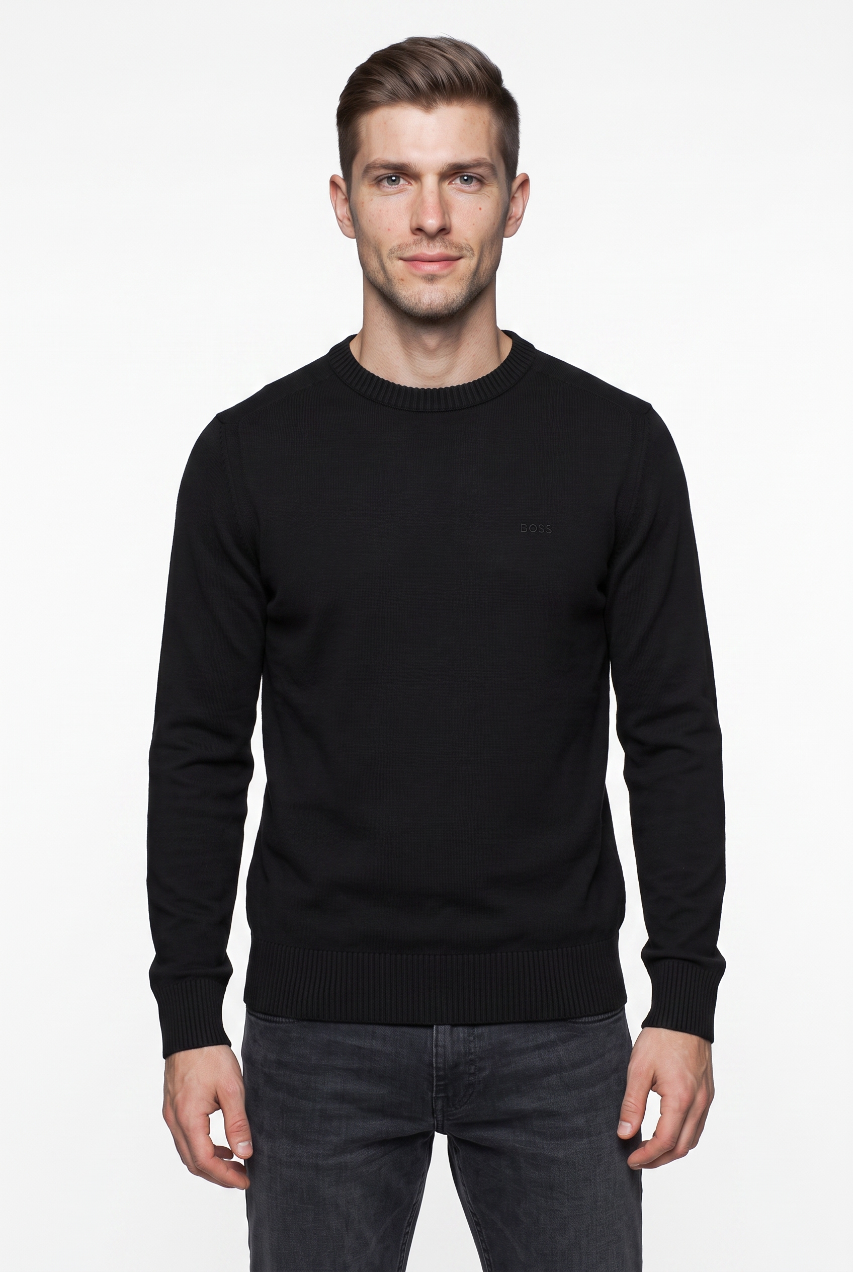 BOSS ORANGE "Avac" mit Schurwolle, Regular Fit, gesticktes Logo