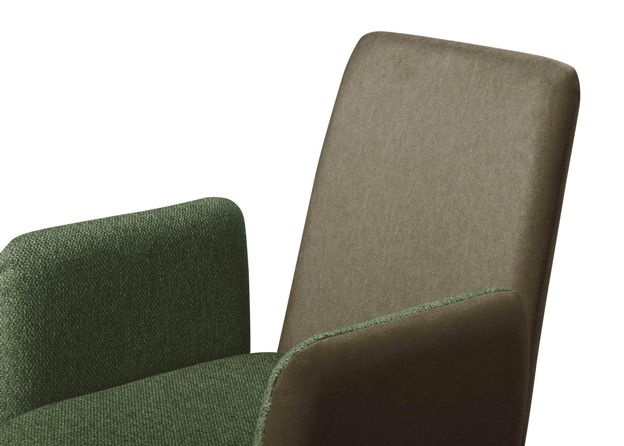 OTTO home Armlehnstuhl »Gabi Polsterstuhl, Esszimmerstuhl, Küchenstuhl, 4-Fußstuhl« () Gestell aus matt-schwarzem Flachmetall, stabil, 2-Stoff-Design