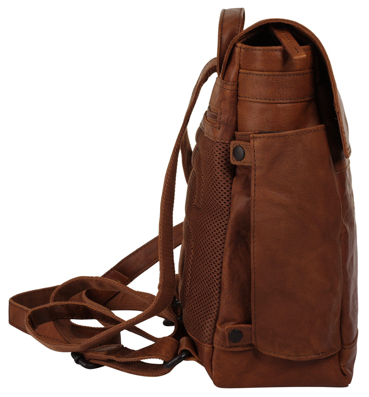 Spikes & Sparrow Laptoprucksack, echt Leder