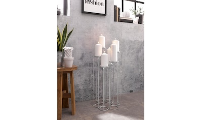 Leonique Kerzenständer »Mareesa«, aus Metall, für Stumpenkerzen, Höhe ca. 65 cm,... kaufen