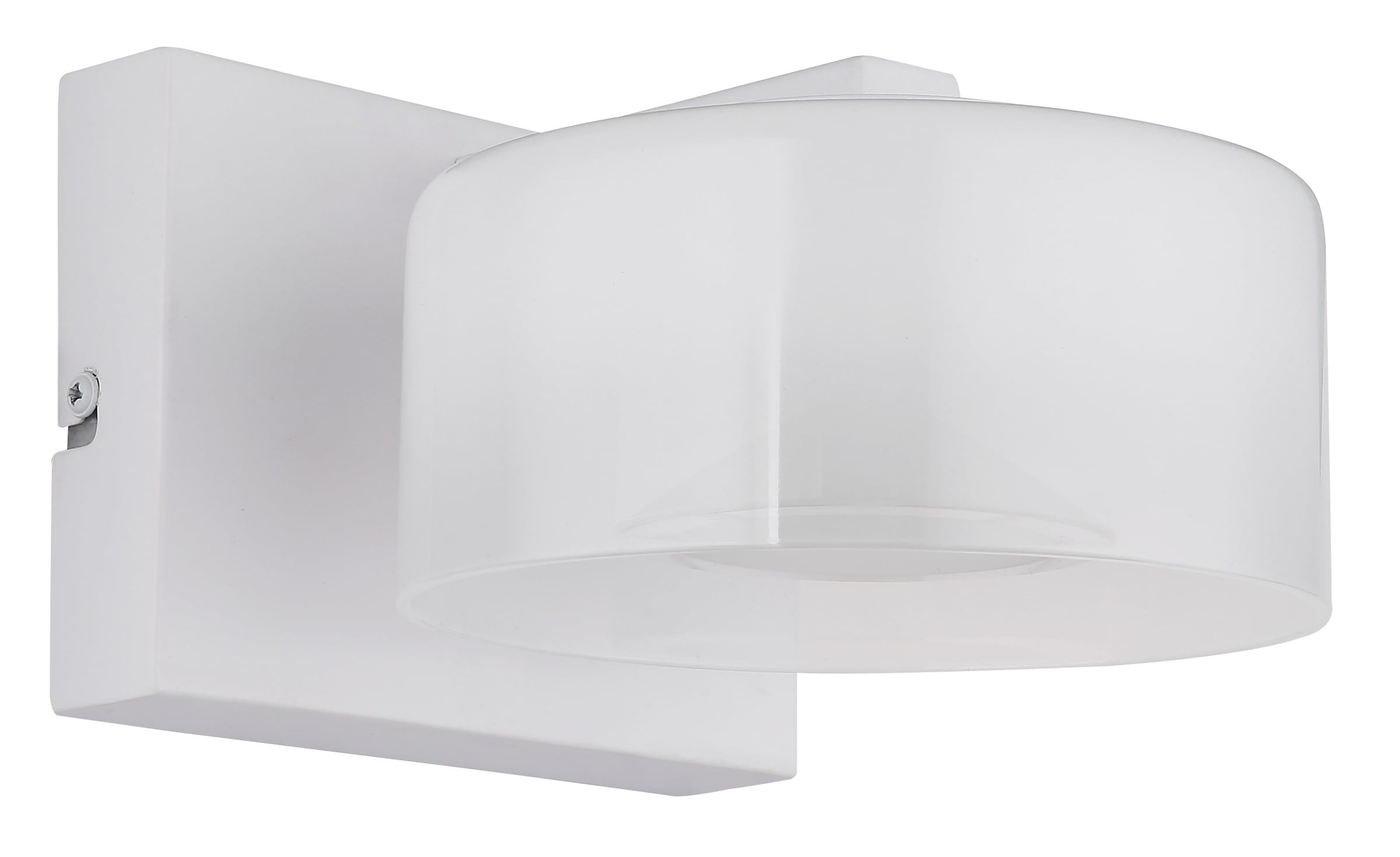 GLOBO LIGHTING LED Wandleuchte »BELINDA«, Leuchtmittel LED-Modul | LED fest integriert, Wandlampe/Glas opal/4000K/Flur/weiß
