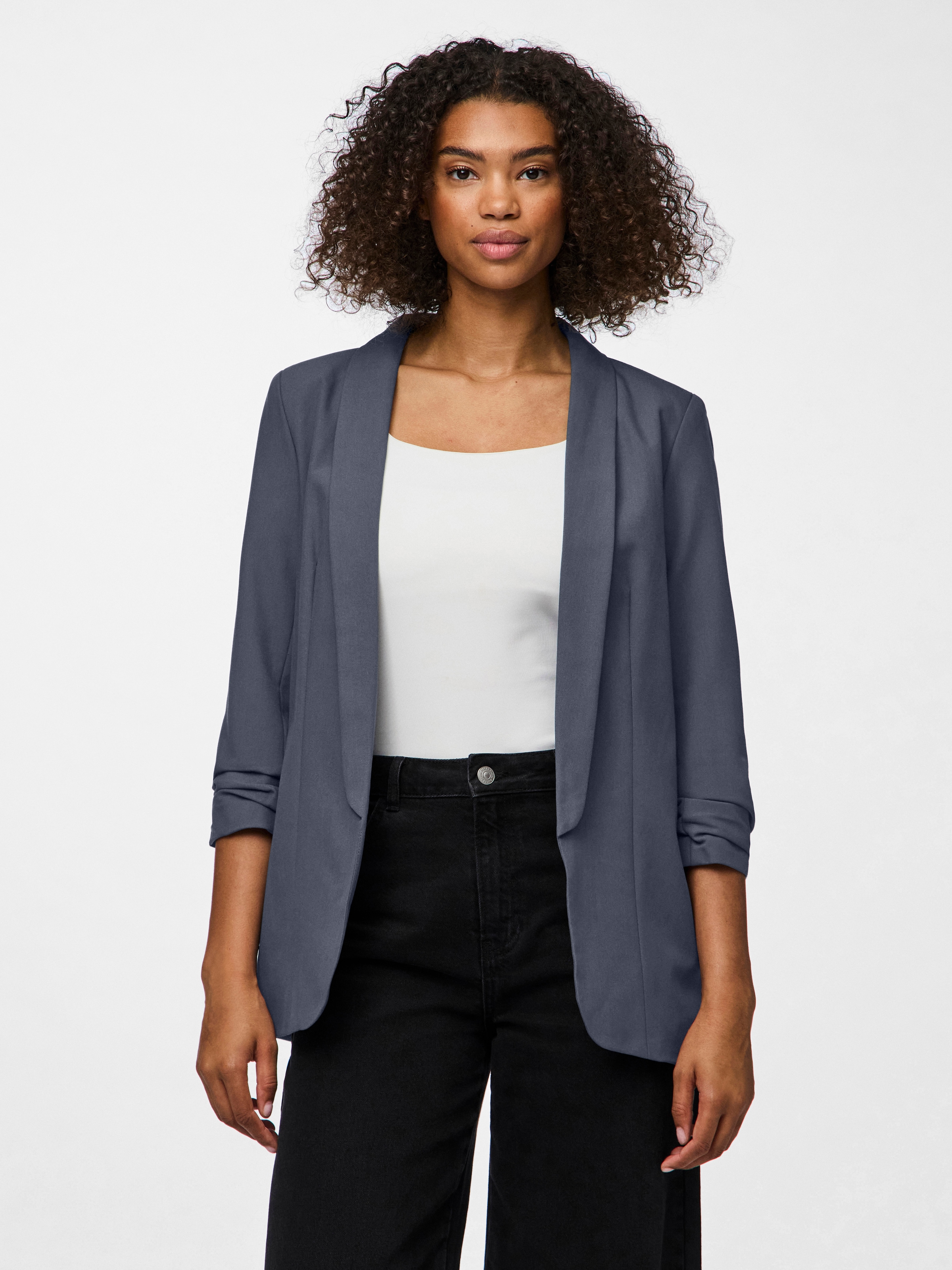 pieces Blusenblazer "PCBOSELLA 3/4 BLAZER NOOS" Materialmix, regular fit günstig online kaufen