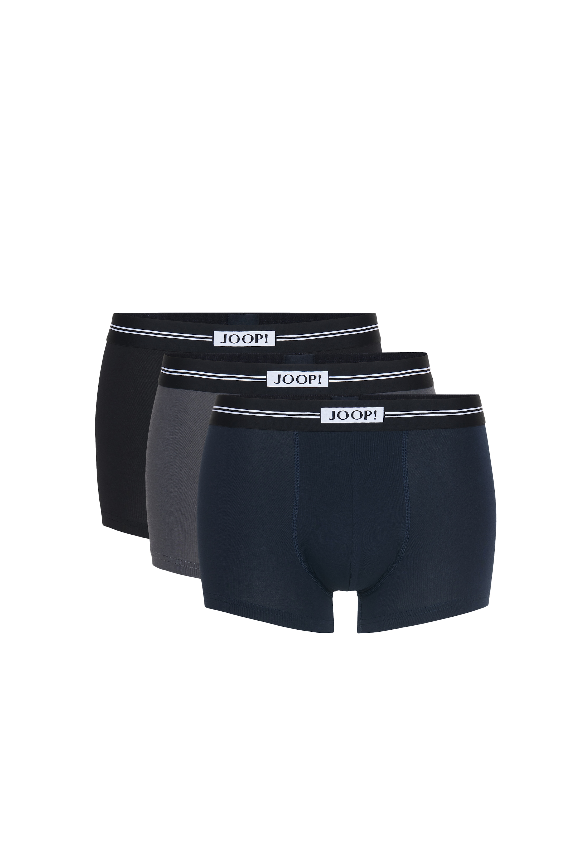 JOOP Boxer, (3er Pack), Logo-Bund, ohne Eingriff, elastisch, Cotton-Mix günstig online kaufen