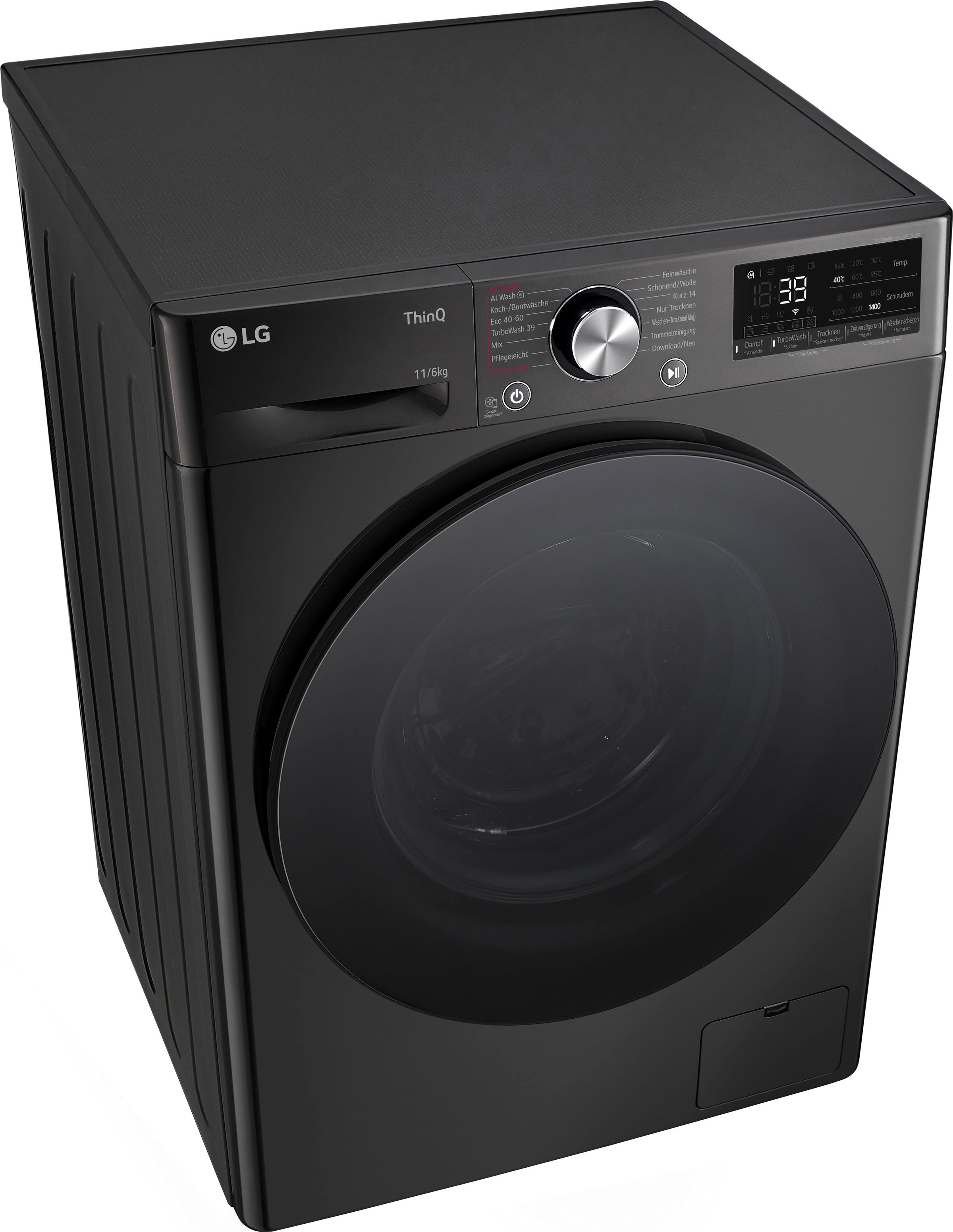 LG Waschtrockner "W4WR70E6YB", Wasch_Trocken_Zyklus: D (A-G), schwarz, B:60cm H:85cm T:57cm, Waschtrockner, Waschtrockner, Topseller 2