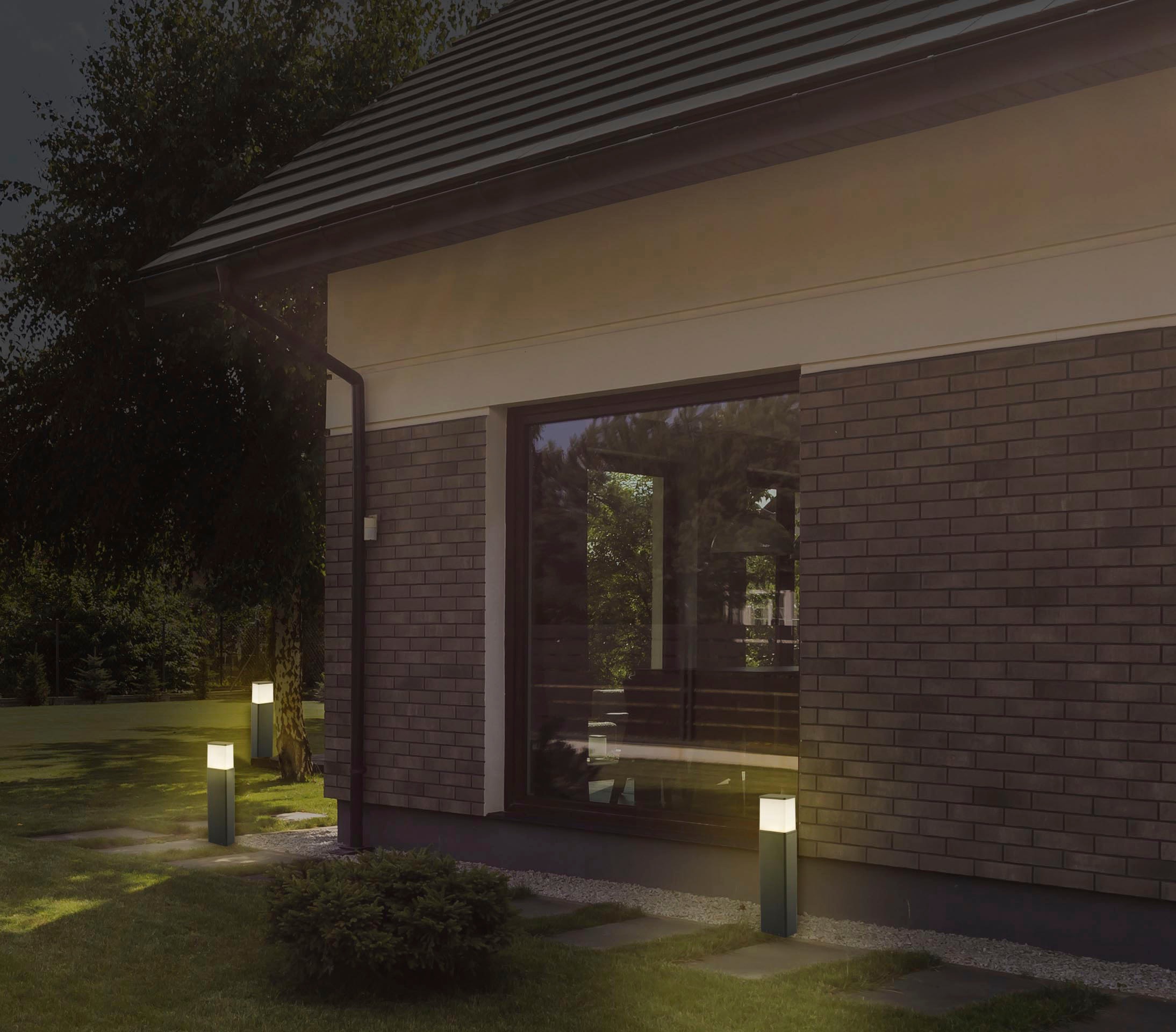 näve LED Sockelleuchte "Vigo" LED-Board 1 Stk. Warmweiß Außenleuchte, Terra günstig online kaufen