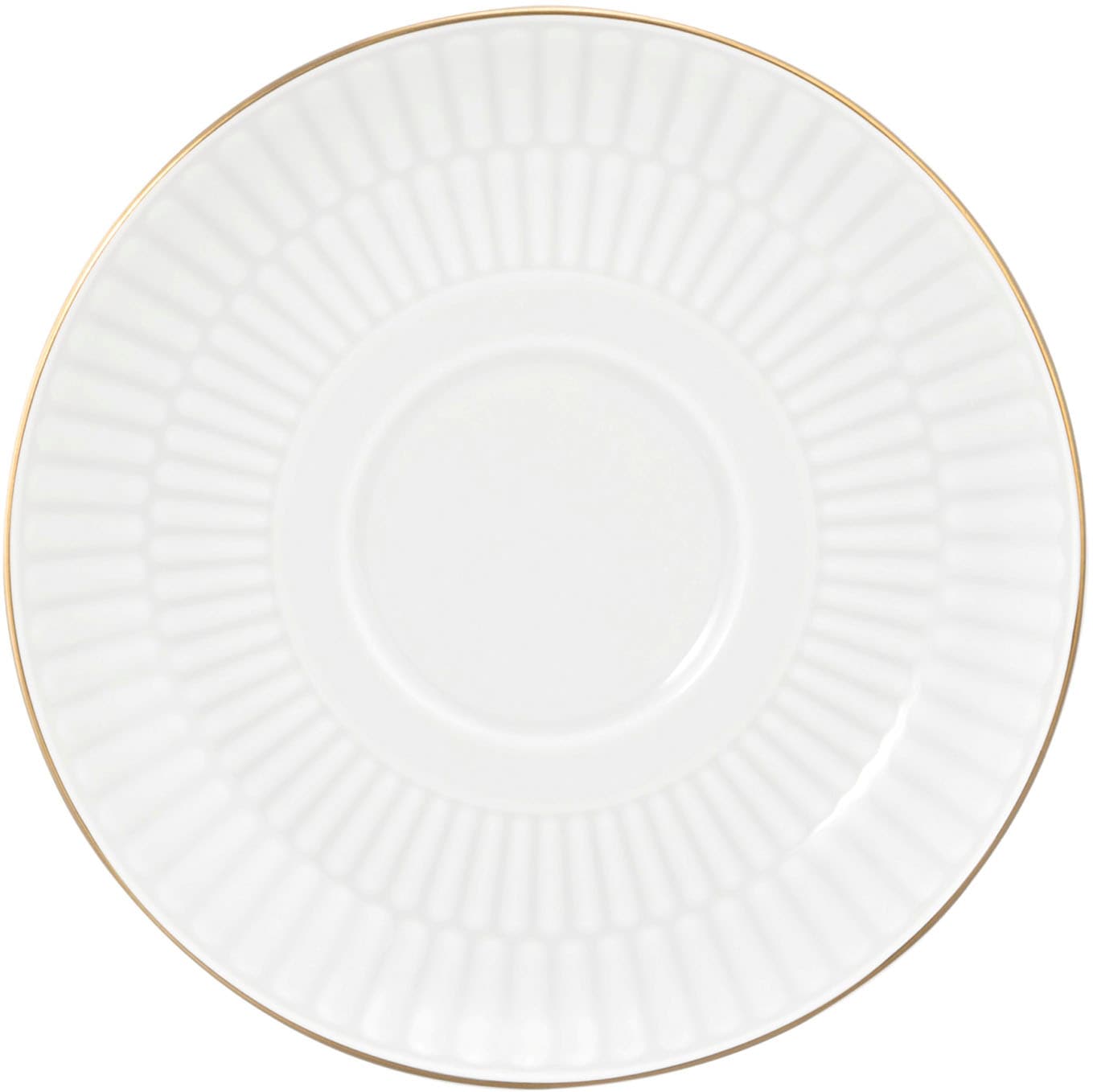 Seltmann Weiden Geschirr-Set »Teeservice 18-teilig klein Amina weiß mit Goldrand« Teller, Tassen, weiß, Amina