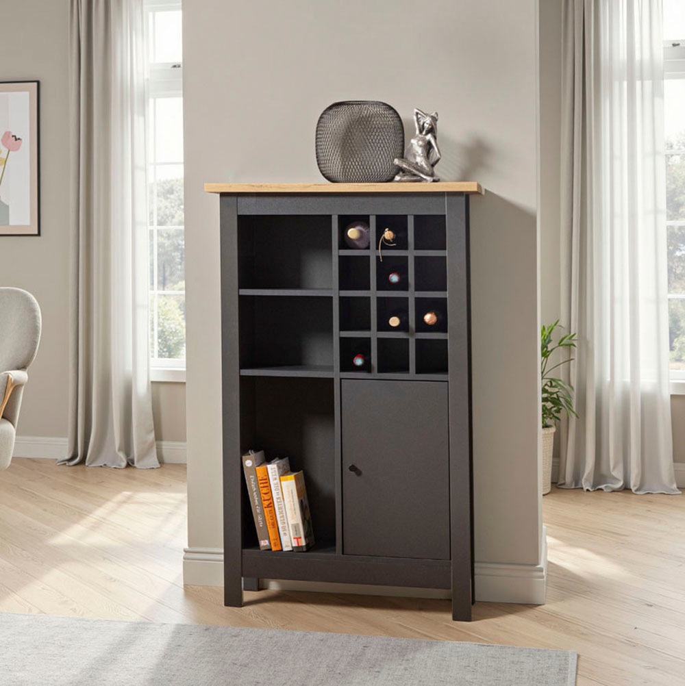 Inter Link Highboard "Highboard Nellina" 1 Stk. tlg. Weinschrank, BxTxH: ca günstig online kaufen