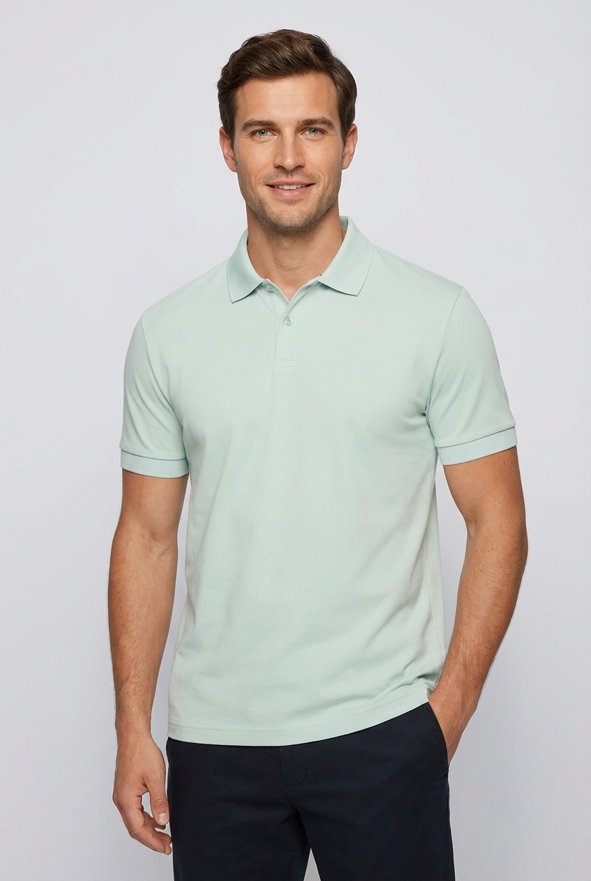 BOSS GREEN Poloshirt "Pio" mit Knöpfen, regular fit, toniges Logo günstig online kaufen
