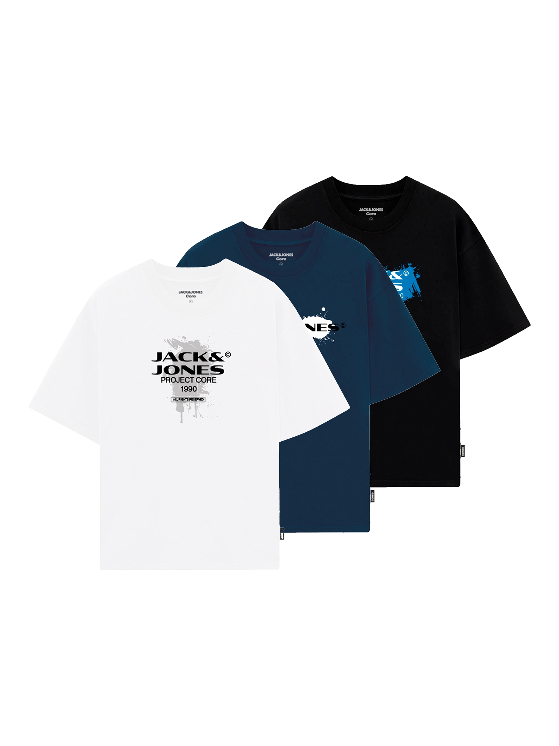 Jack & Jones Rundhalsshirt »JCOCONDOR TEE SS CREW NECK 3PK MP«, (Packung, 3 tlg.)