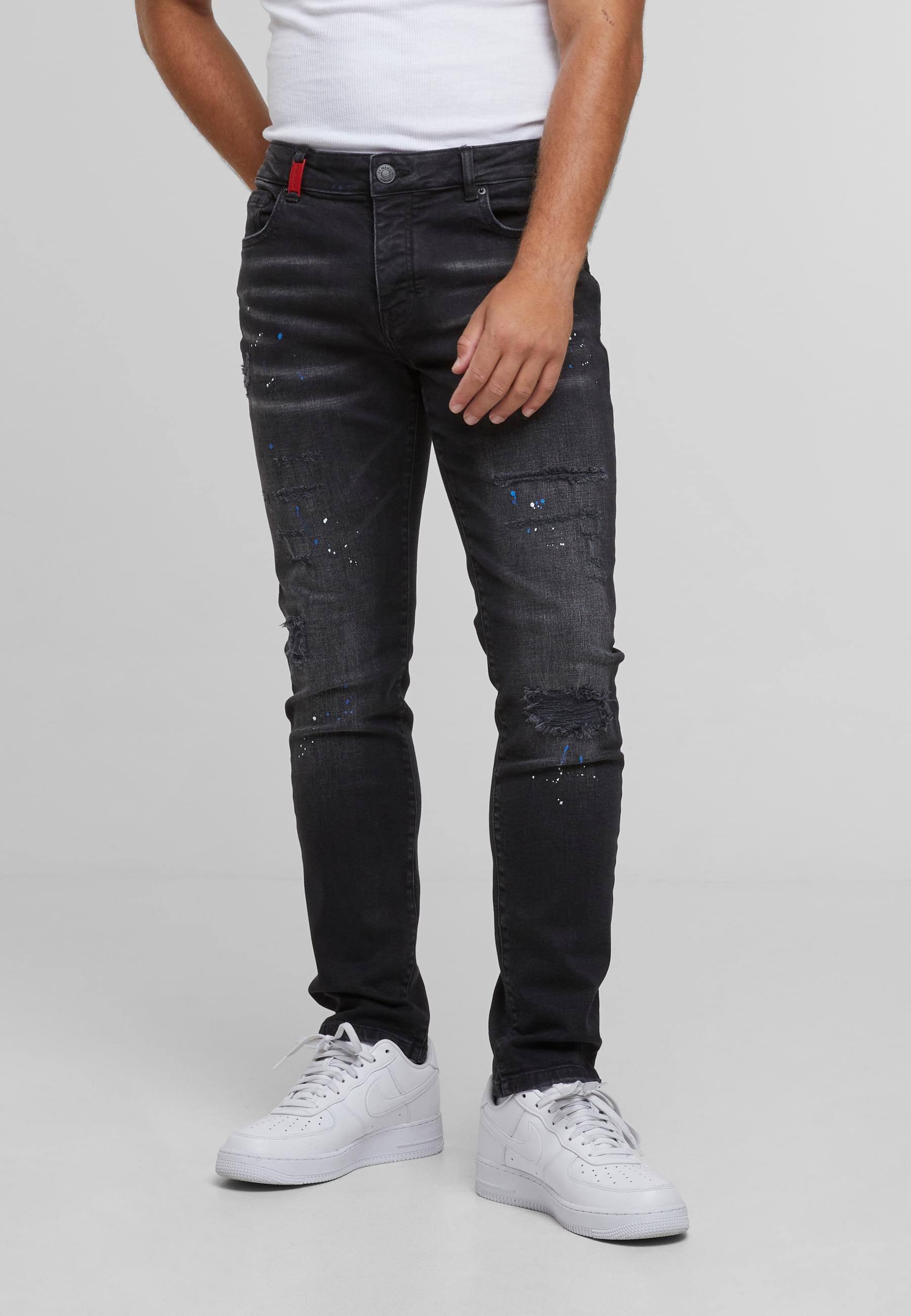 2Y Premium Bequeme Jeans "2Y Premium 2Y LEONARDO RIPPED SLIM FIT JEANS" günstig online kaufen