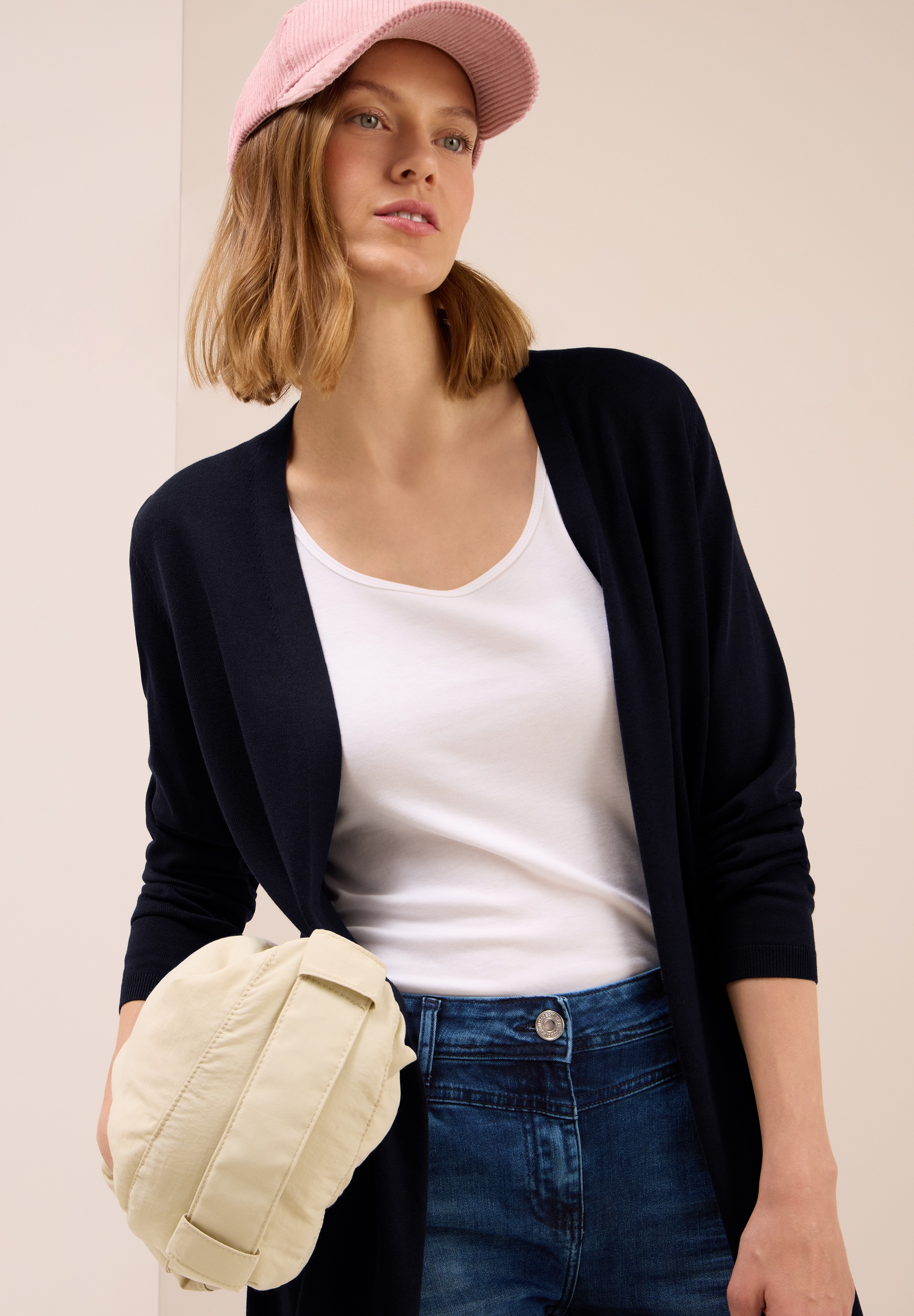 Cecil Longstrickjacke softe Baumwollmischung günstig online kaufen