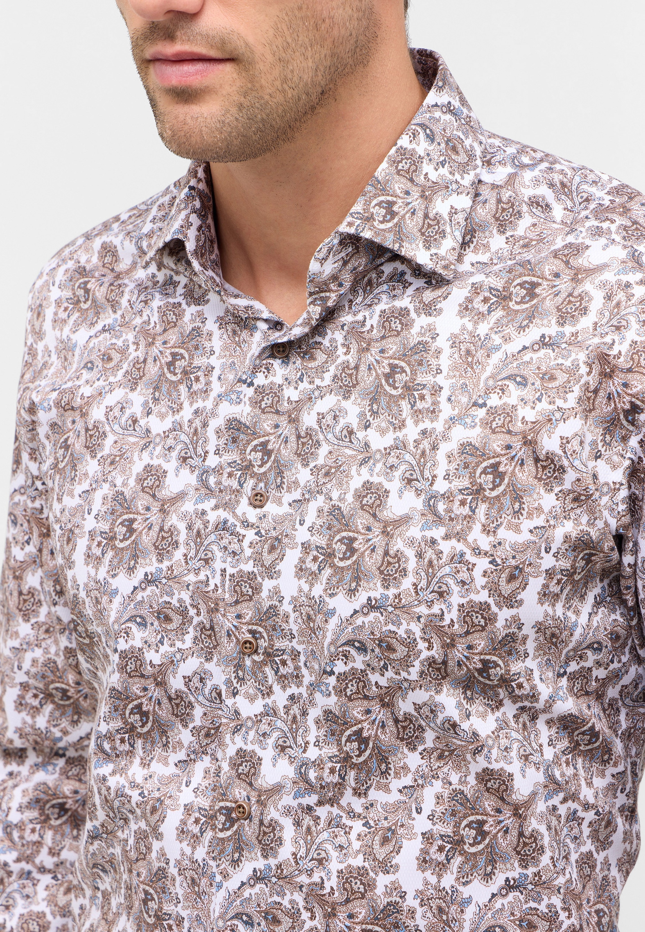 Eterna Langarmhemd »MODERN FIT« NON IRON (bügelfrei)