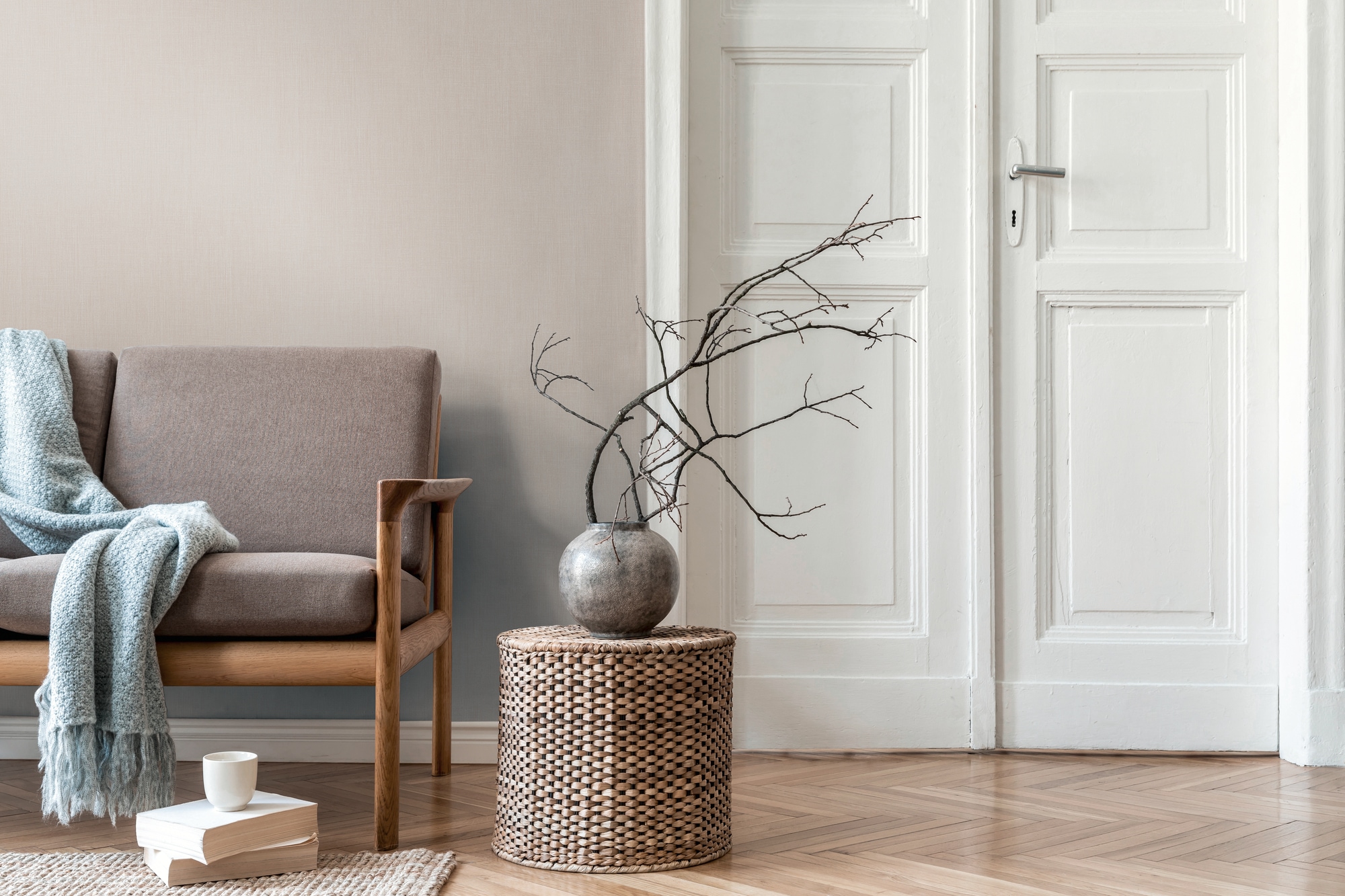 living walls Vliestapete »Unitapete Leausenstruktur - Vliestapete modern« matt strukturiert Moderne Vliestapete aus Leausenoptik