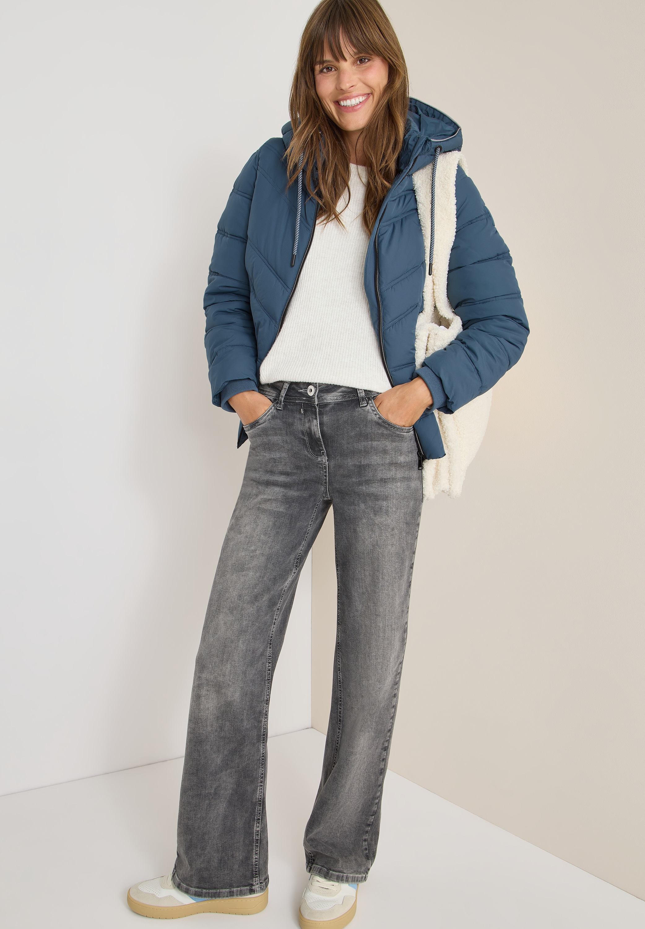 Cecil Steppjacke mit Kapuze mit Kapuze