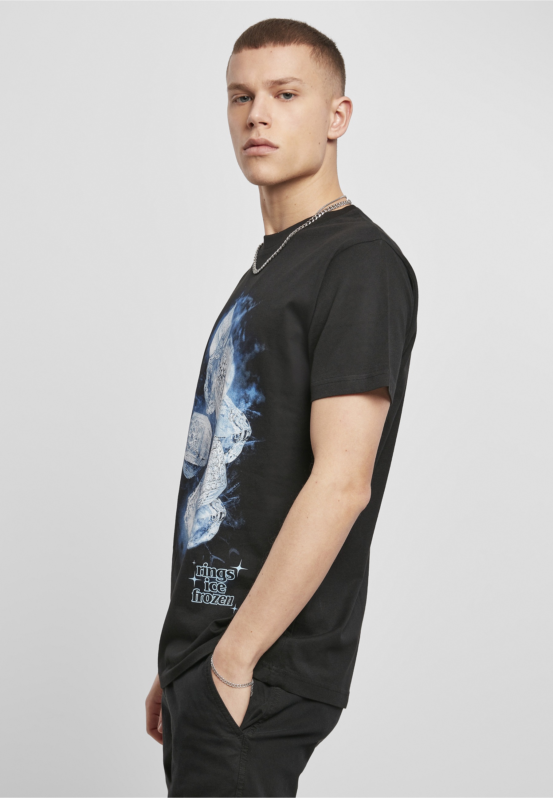 MisterTee T-Shirt »MisterTee Herren Ice Rings Tee« 1 Stk.