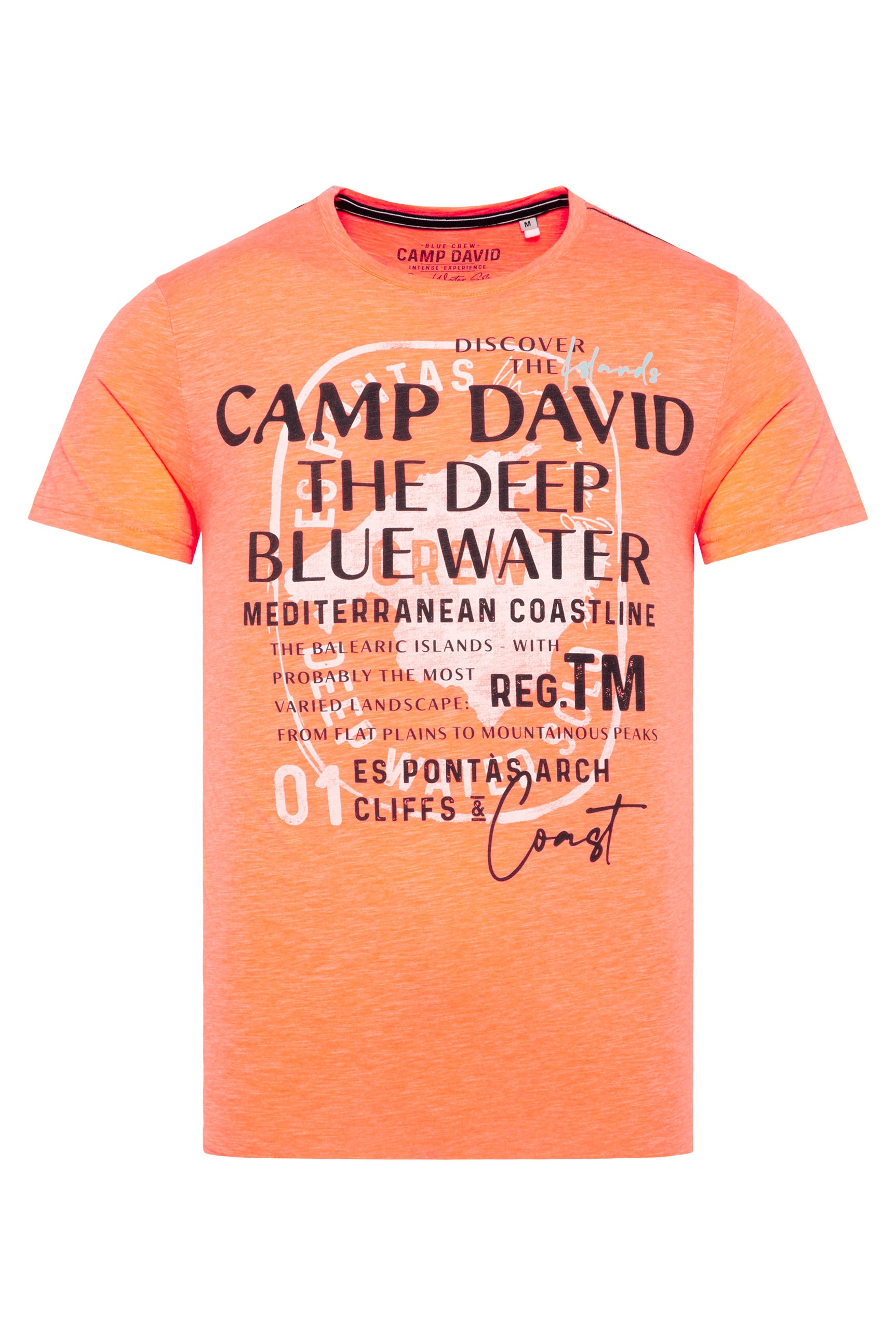 CAMP DAVID Rundhalsshirt, mit Baumwolle
