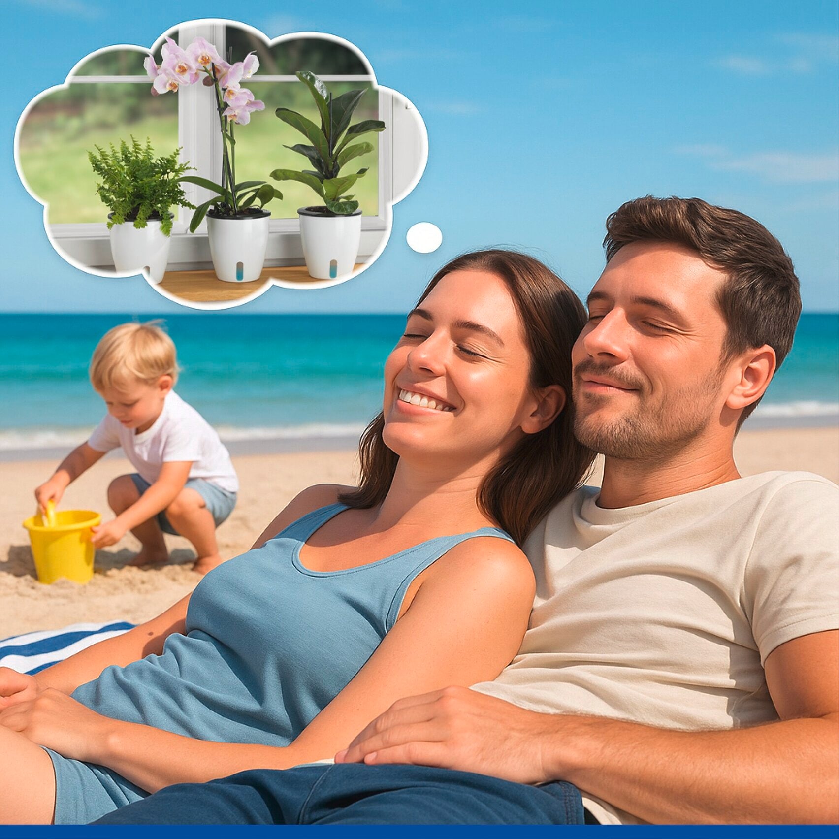 Maximex Pflanzschale »Selbstbewässernde Pflanztöpfe« 13x13,5 cm, mit Wasserstandsanzeige